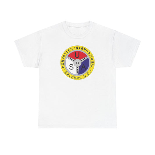 Corvettes International Raleigh NC Logo T-Shirt - Unisex Heavy Cotton Tee