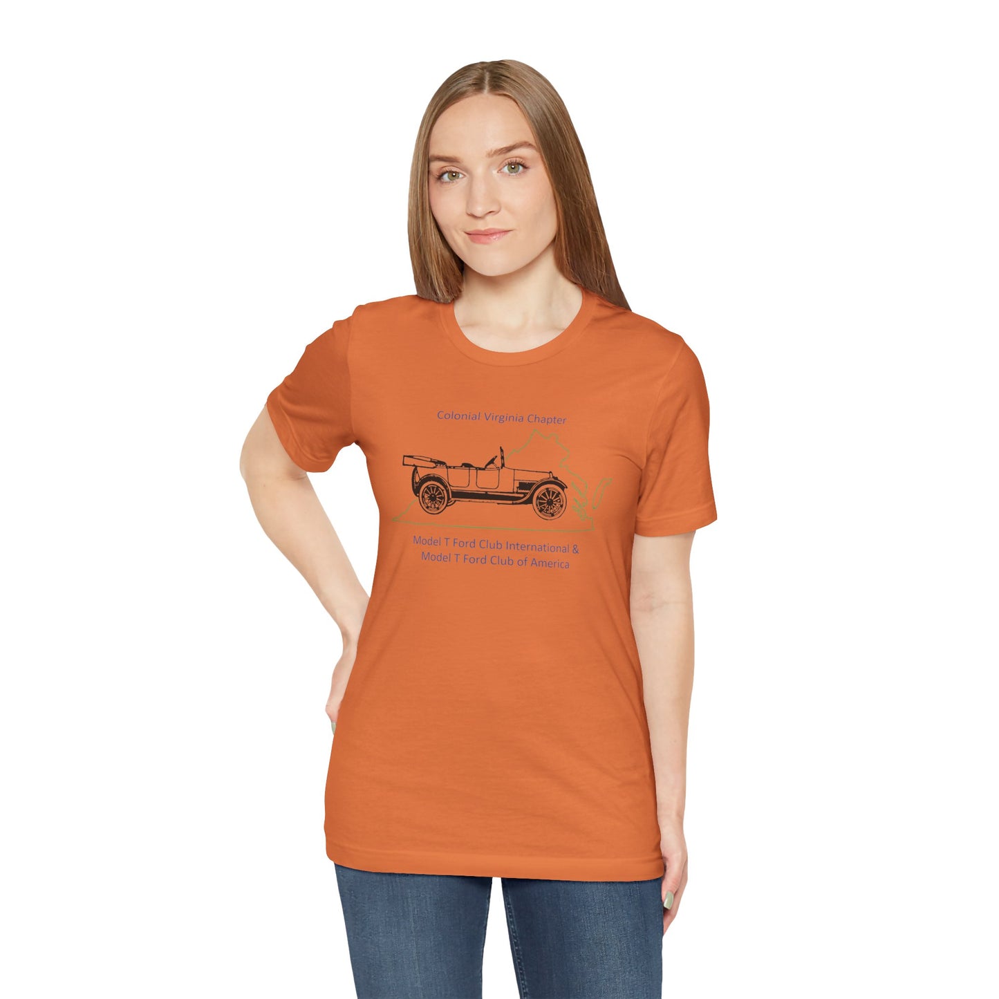 Colonial Virginia Chapter Tee — Colonial Virginia Chapter Vintage Car Shirt