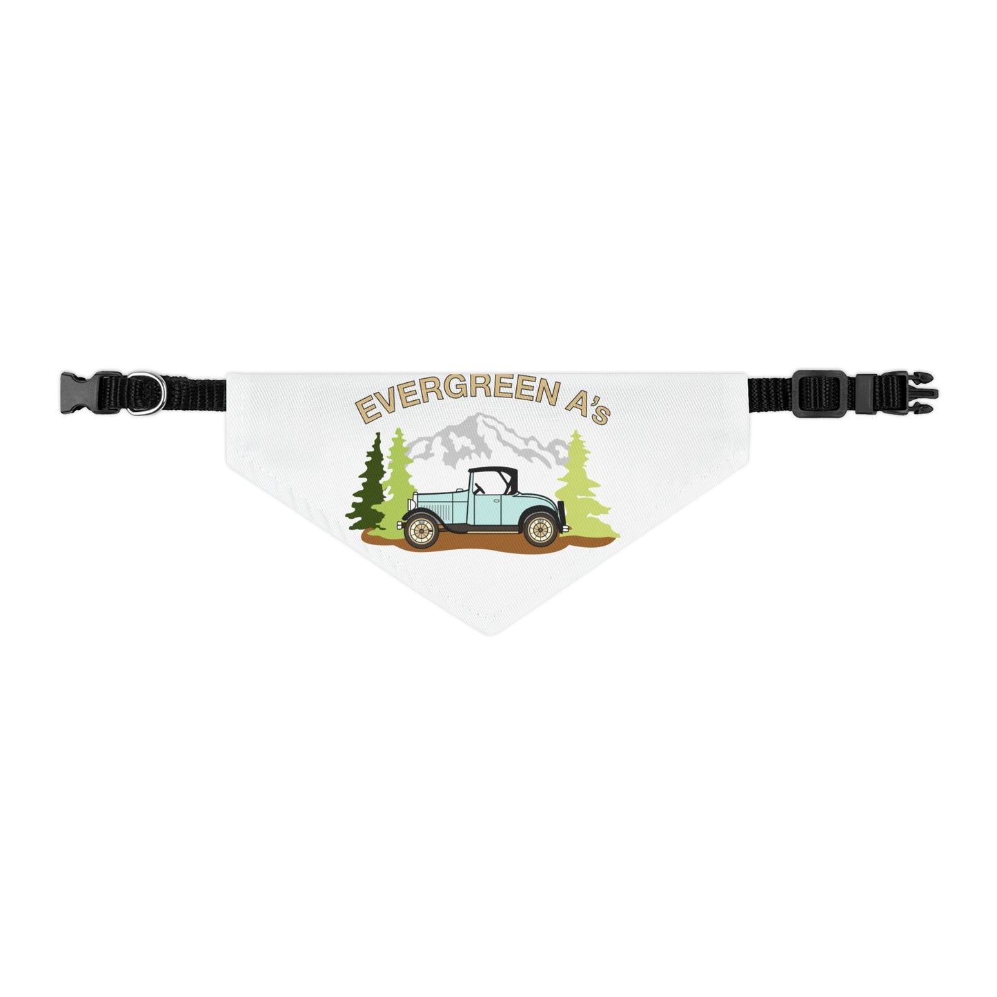 Evergreen A's Adventure Pet Bandana Collar