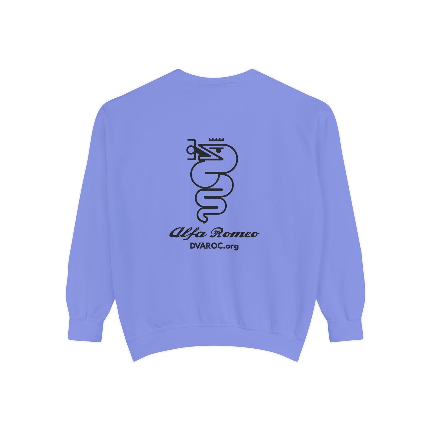 DVAROC.org Alfa Romeo Logo Sweatshirt — Chest and Back Logos