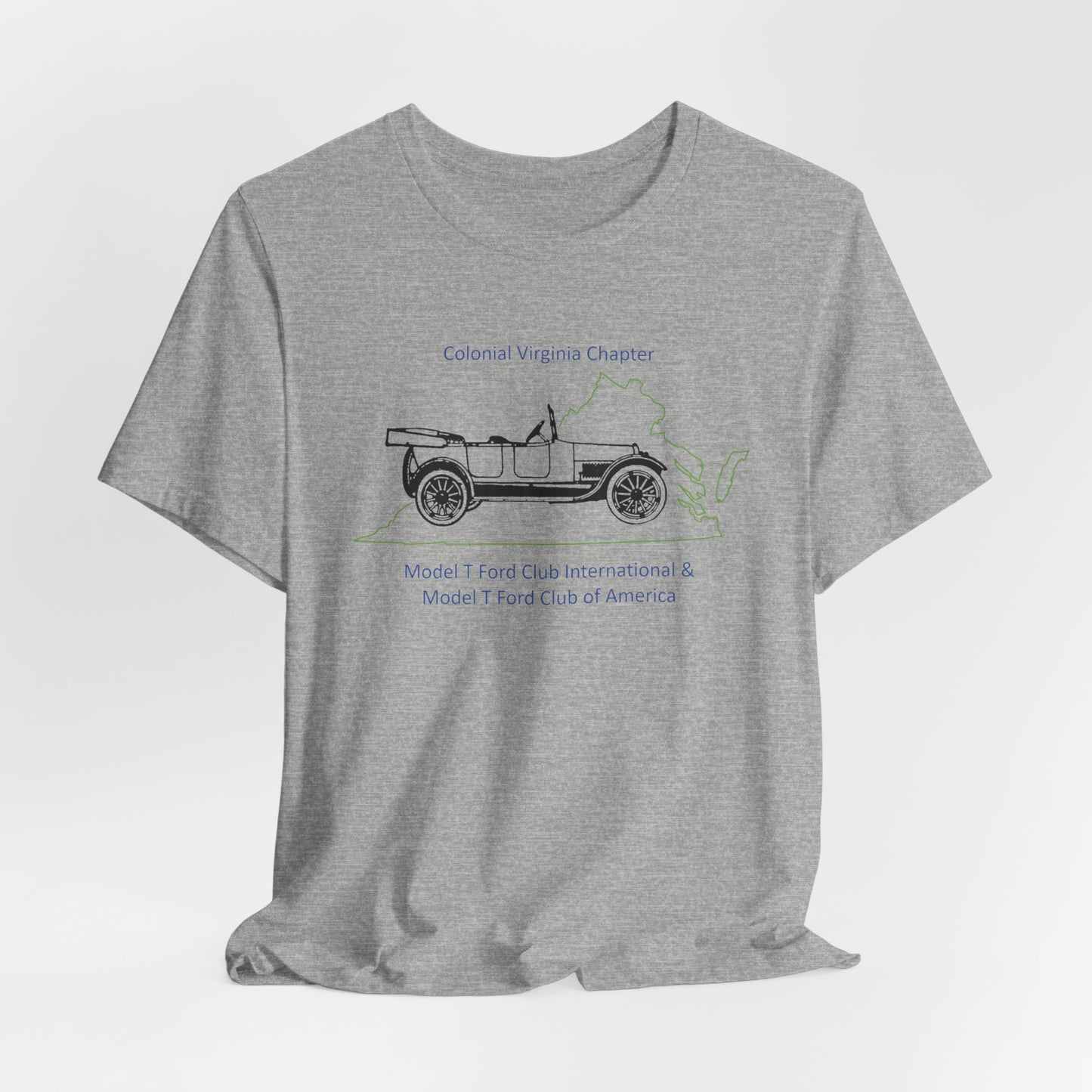 Colonial Virginia Chapter Tee — Colonial Virginia Chapter Vintage Car Shirt