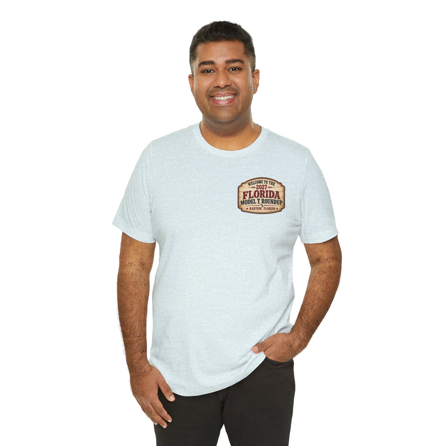 Florida Model T Roundup 2027 Soft-Style T-Shirt - Front and Back Graphics