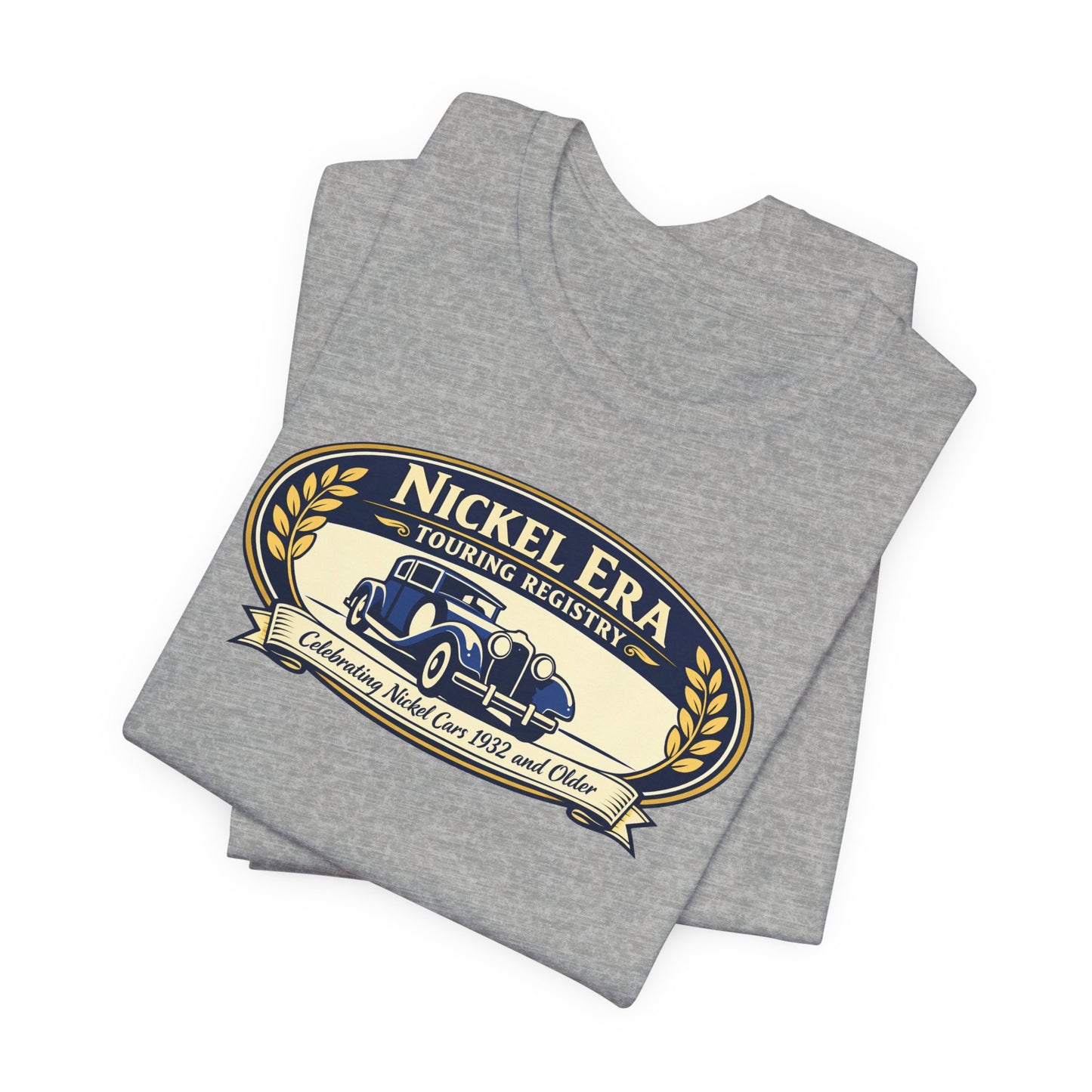 Nickel Era Touring Registry Tee — Vintage Classic Car T‑Shirt