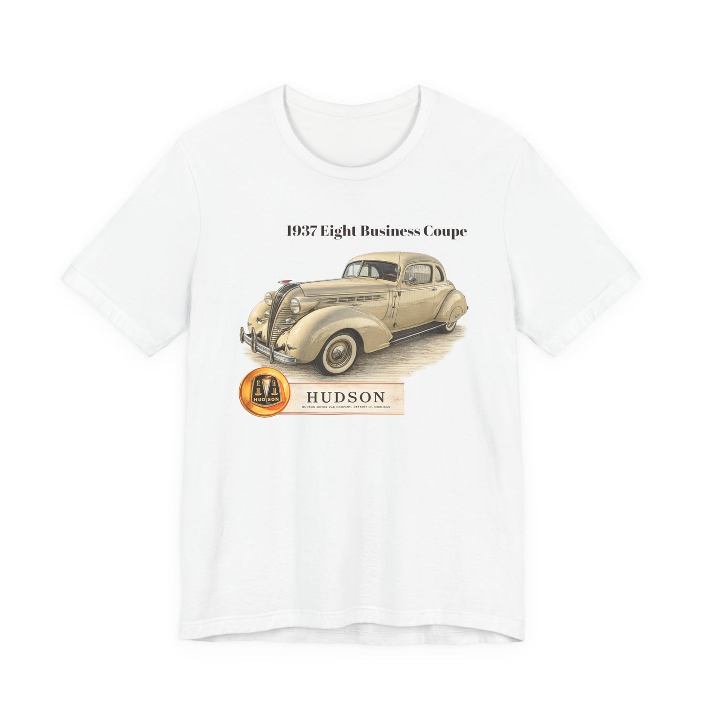 1937 Hudson Eight Business Coupe Vintage Car T-Shirt (JG)