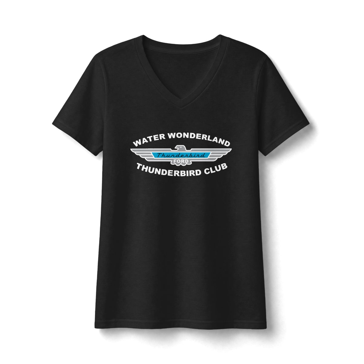 Water Wonderland Thunderbird Club Women's Fan Favorite V-Neck Tee - Soft Feel