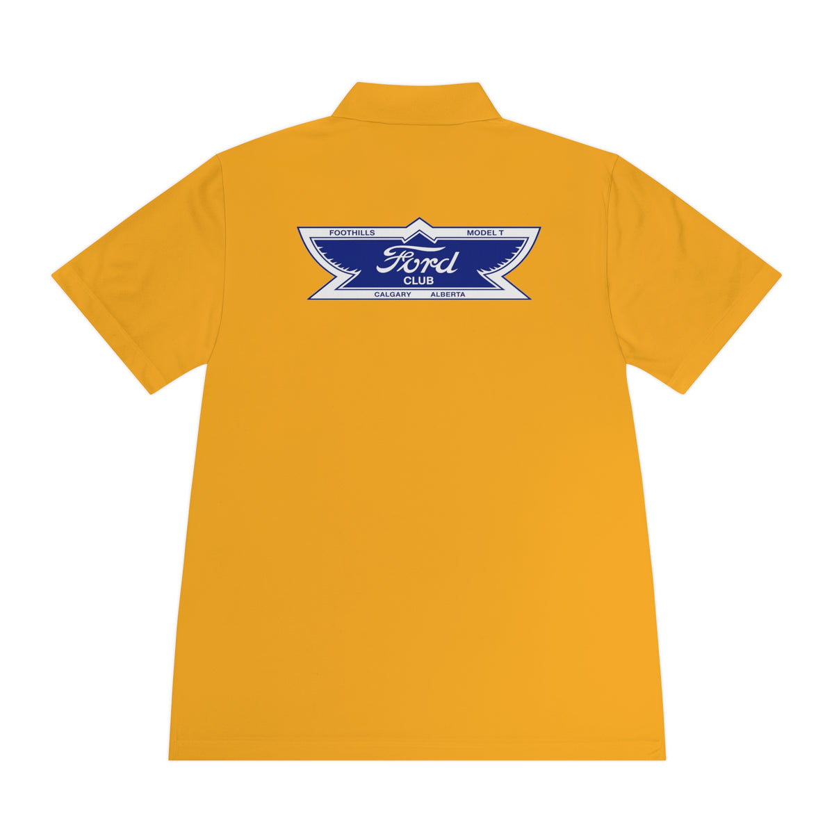 Foothills Model T Club Printed Men's Sport Polo Shirt – Front and Back Logos
