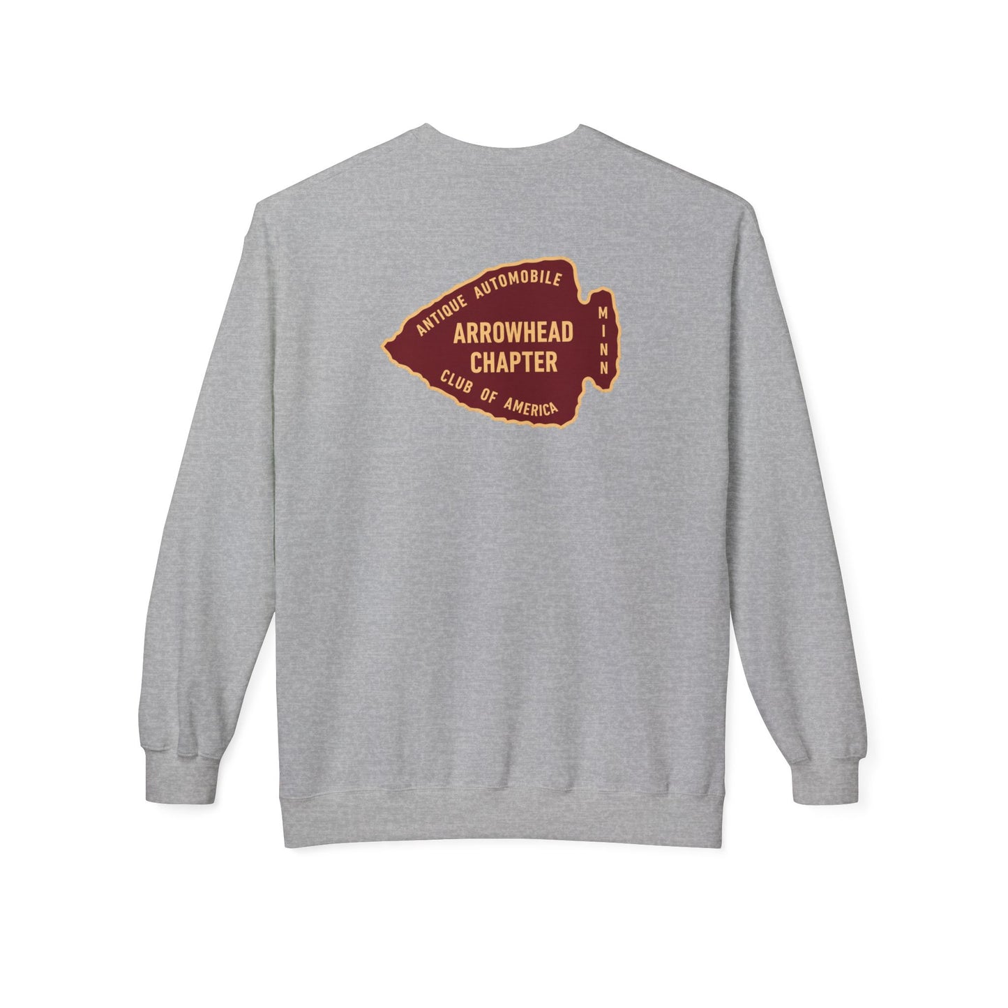 Arrowhead Chapter Club Crewneck Sweatshirt — Vintage Automobile Motor Club Design