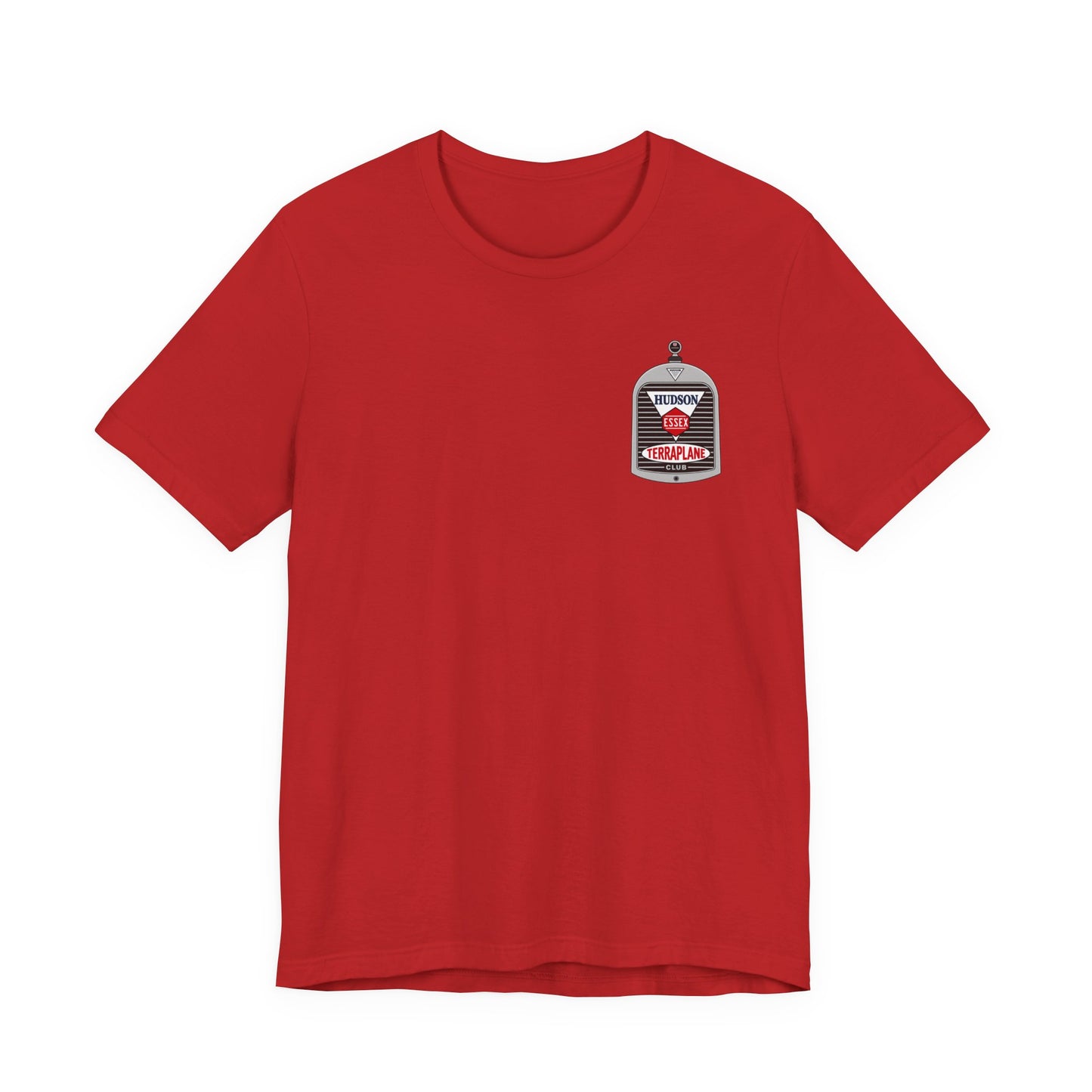 Hudson Essex Terraplane Club Small Chest Logo — Unisex Jersey Short Sleeve Tee