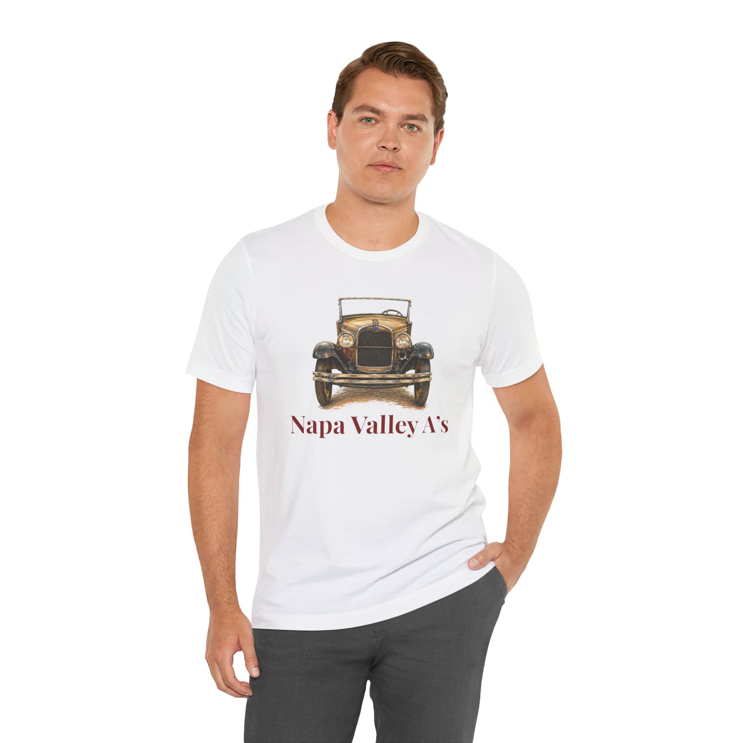 Napa Valley A’s Vintage Car Tee - Large Front Logo