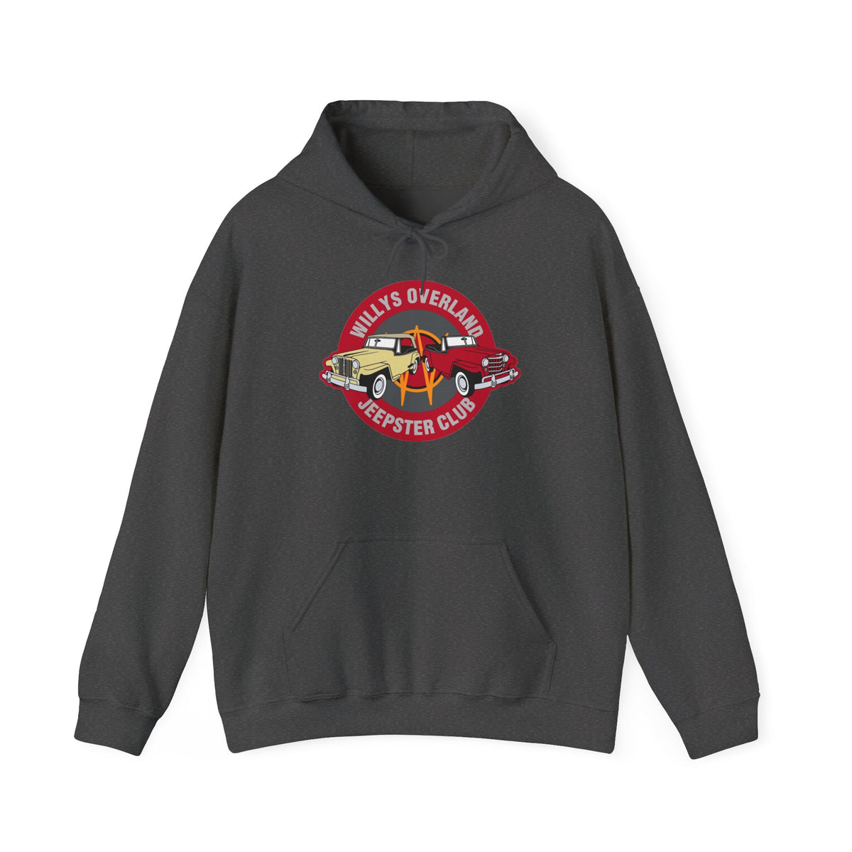 Willys Overland Jeepster Club Hoodie – Unisex Heavy Blend™ Hooded Sweatshirt