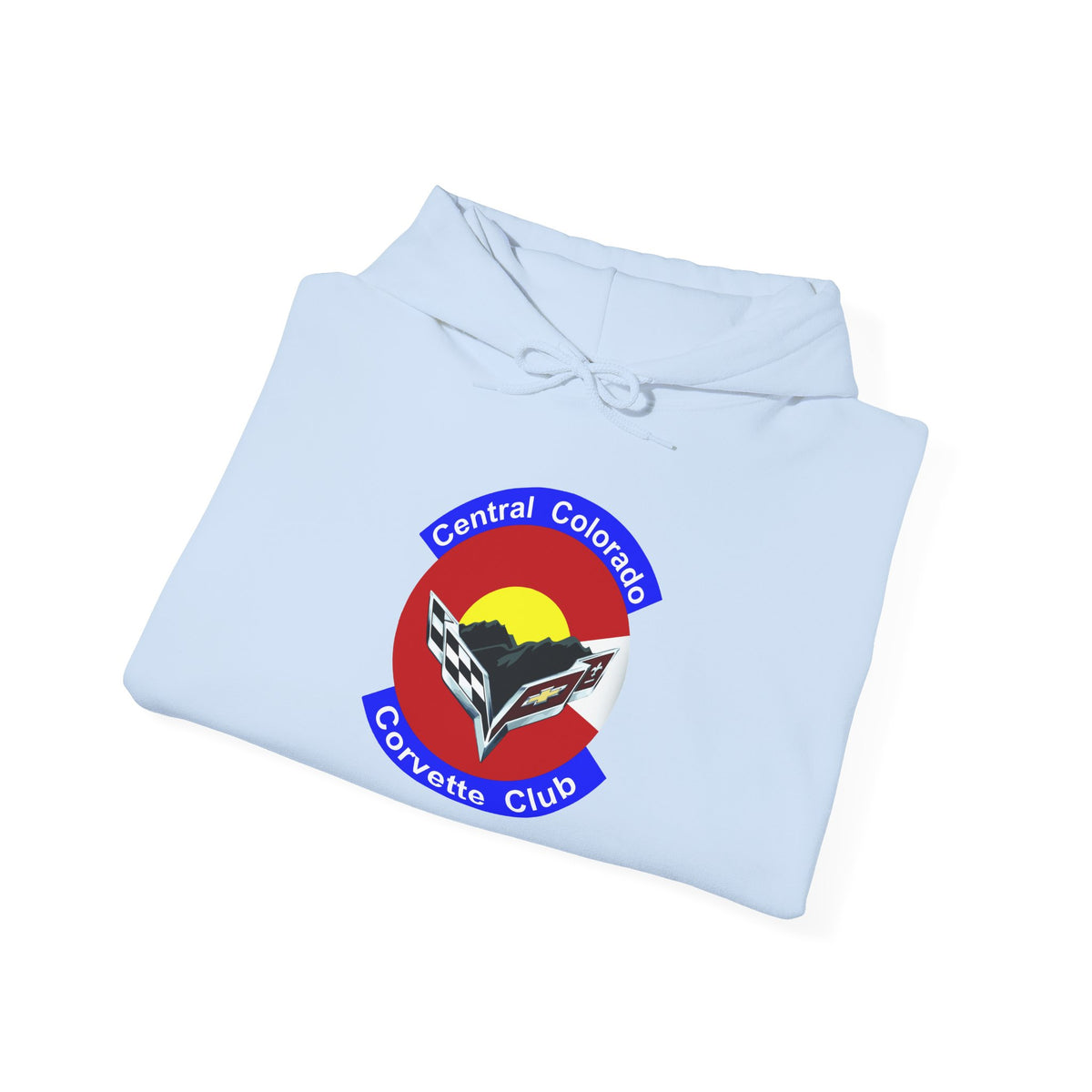 Central Colorado Corvette Club Screen Printed Hoodie Pullover
