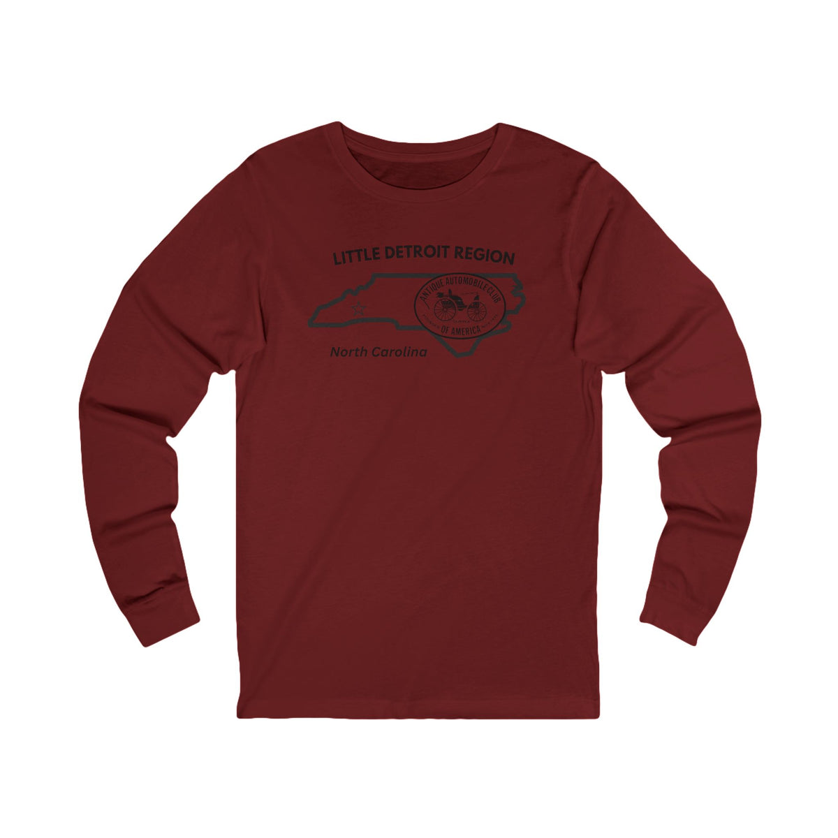 Little Detroit Region North Carolina Long Sleeve Tee