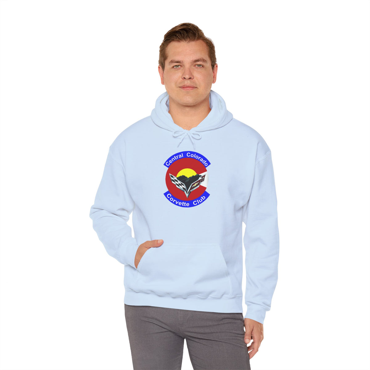 Central Colorado Corvette Club Screen Printed Hoodie Pullover