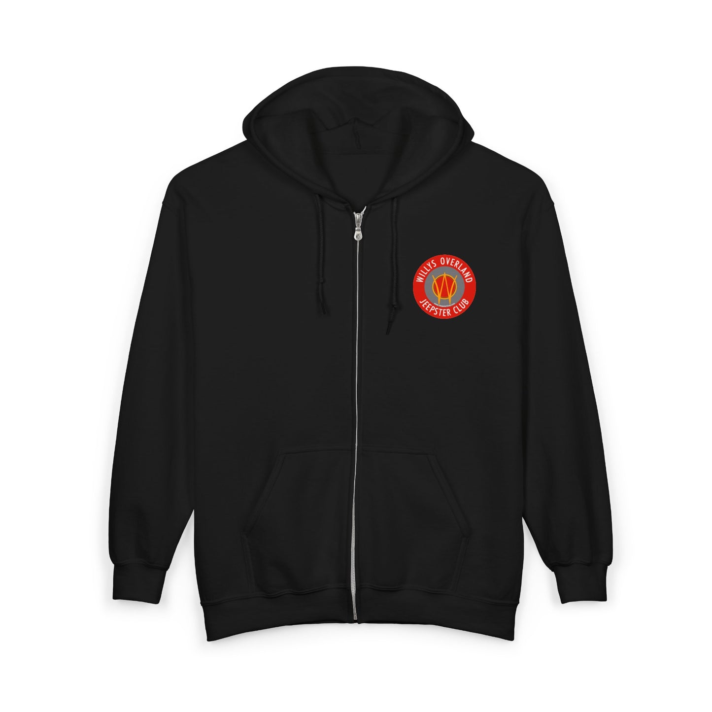 Vintage Willys Overland Jeepster Club Zip Hoodie