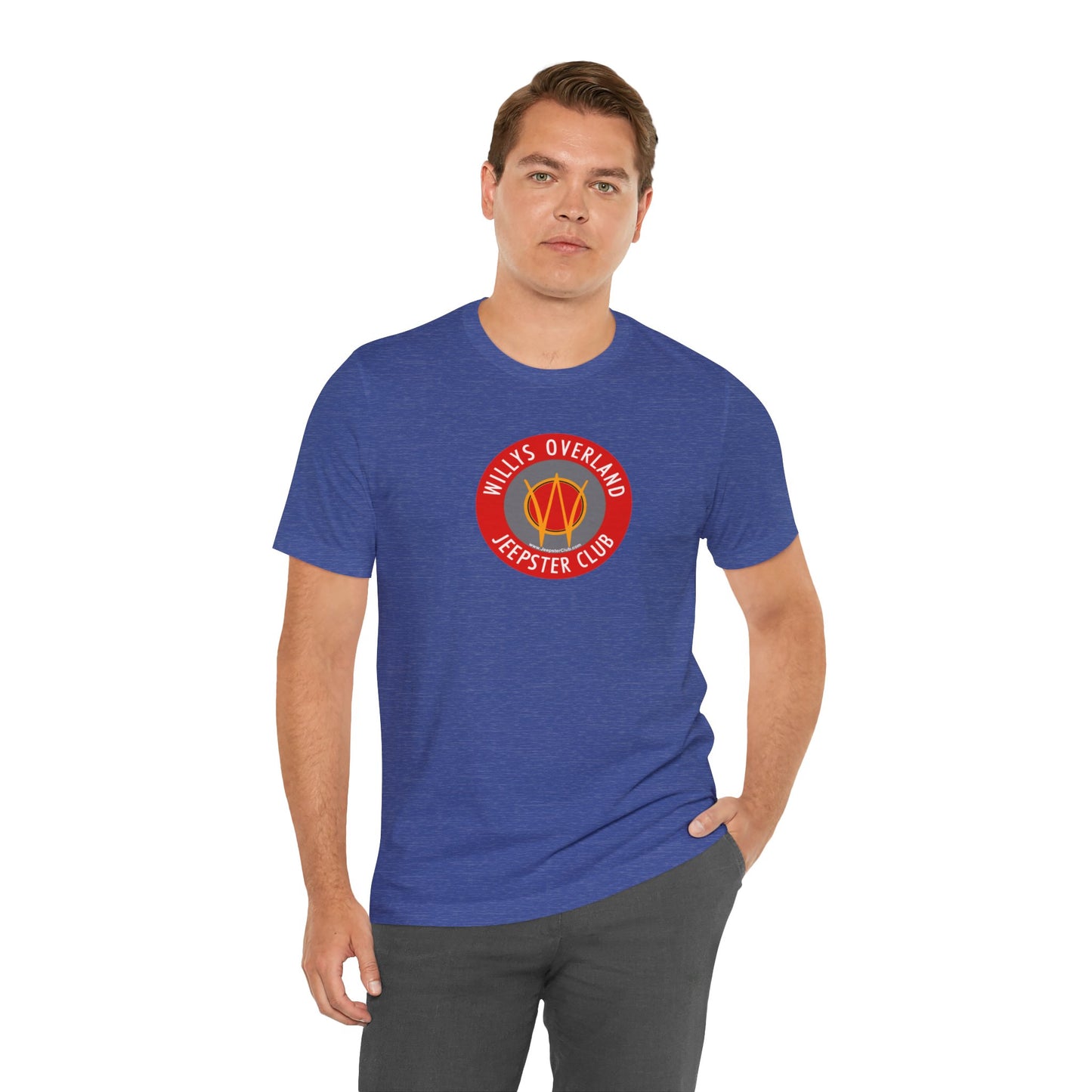 Willys Overland Jeepster Club Graphic Tee - Unisex Jersey Short Sleeve Tee