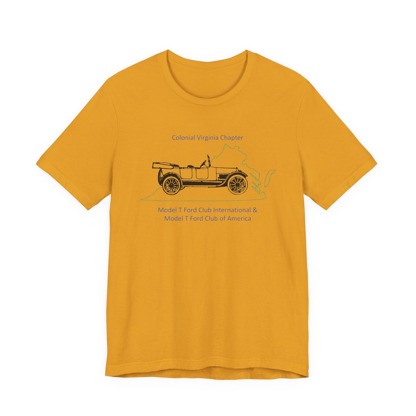 Colonial Virginia Chapter Tee — Colonial Virginia Chapter Vintage Car Shirt