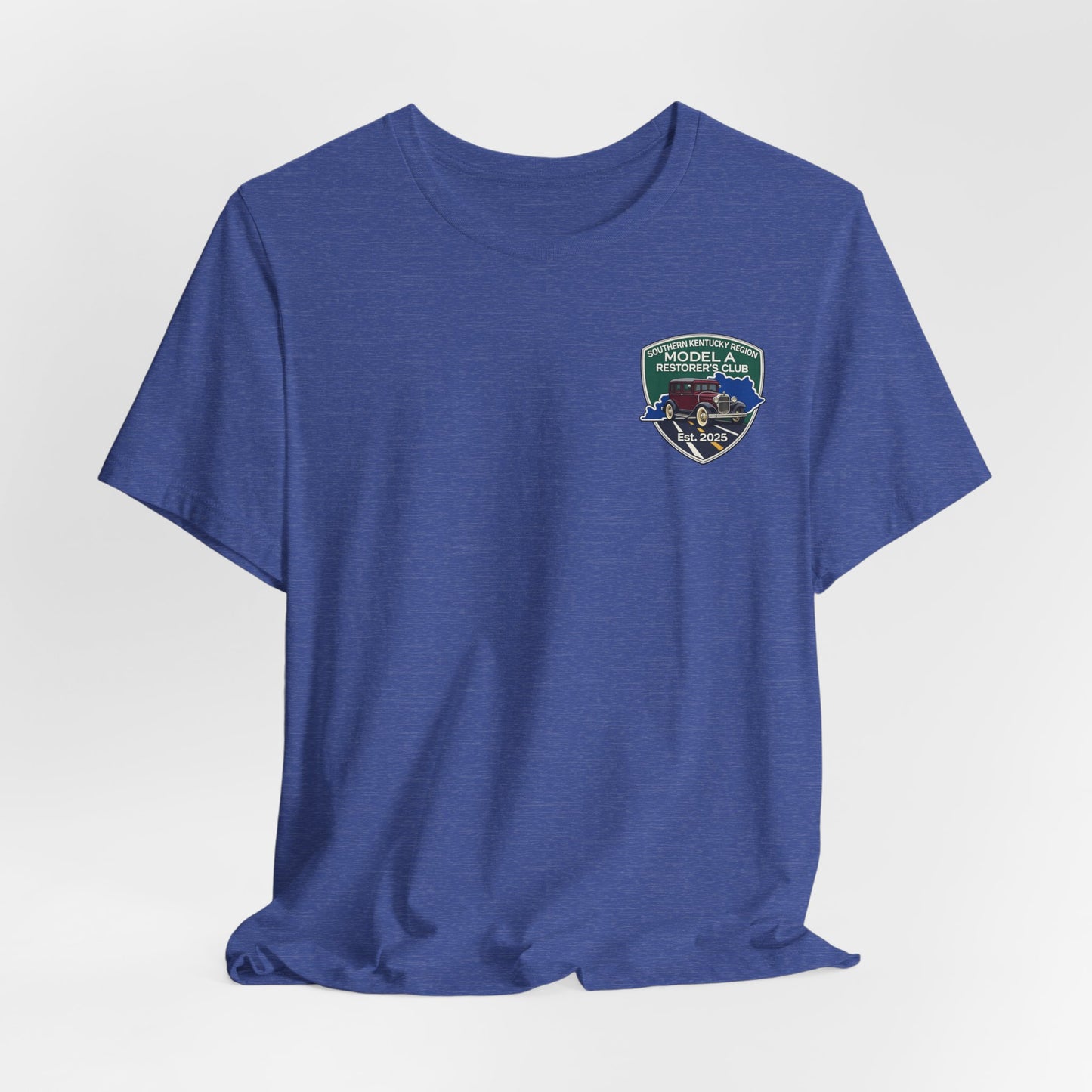 Southern Kentucky Region Model A Restorer's Club T‑Shirt — Front and Back Logos Unisex Jersey Short Sleeve Tee