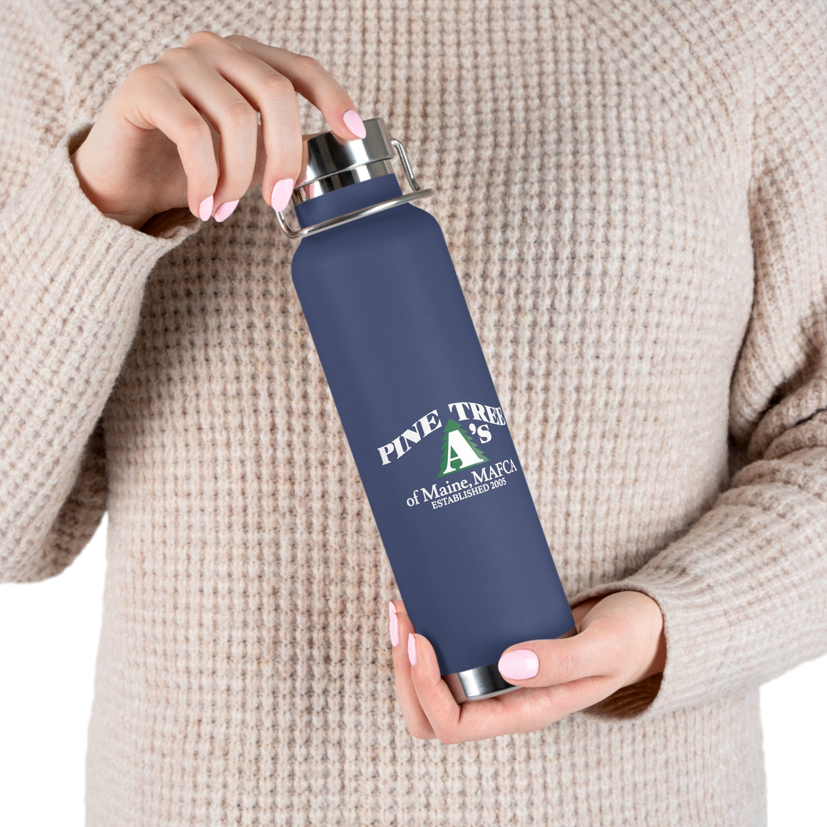 Pine Tree A's of Maine, MAFCA 22oz Copper Vacuum Insulated Water Bottle