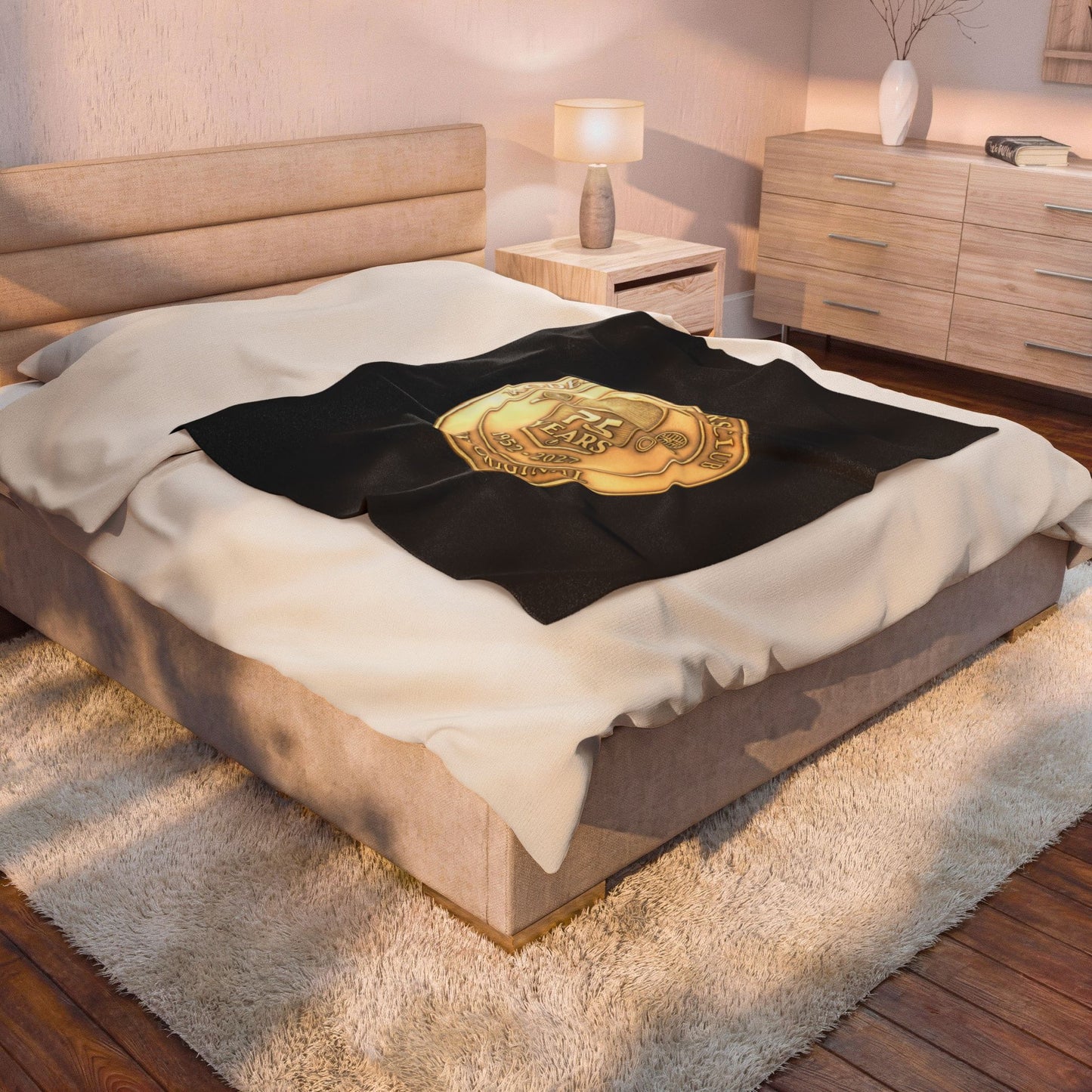 75 Years Model A Restorer's Club Commemorative Throw — Velveteen Plush Blanket