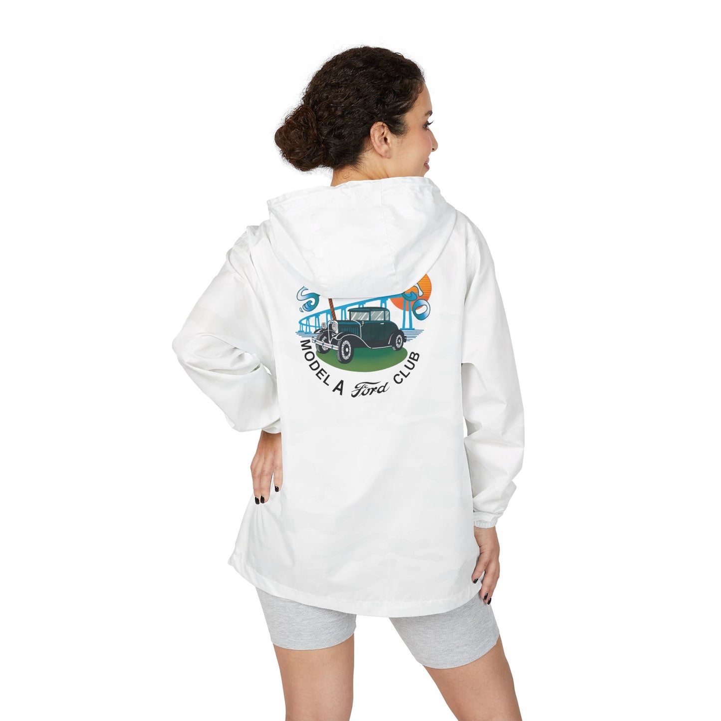 San Diego Model A Ford Club Windbreaker Jacket — Front and Back Logos
