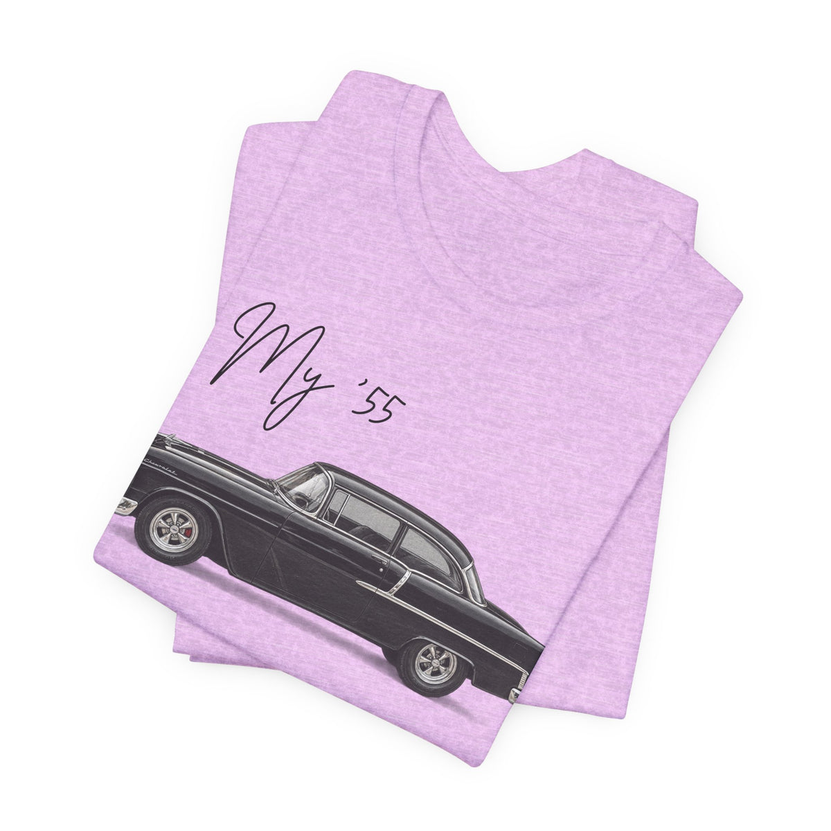 1955 Chevy Black Tee 'My '55' Classic