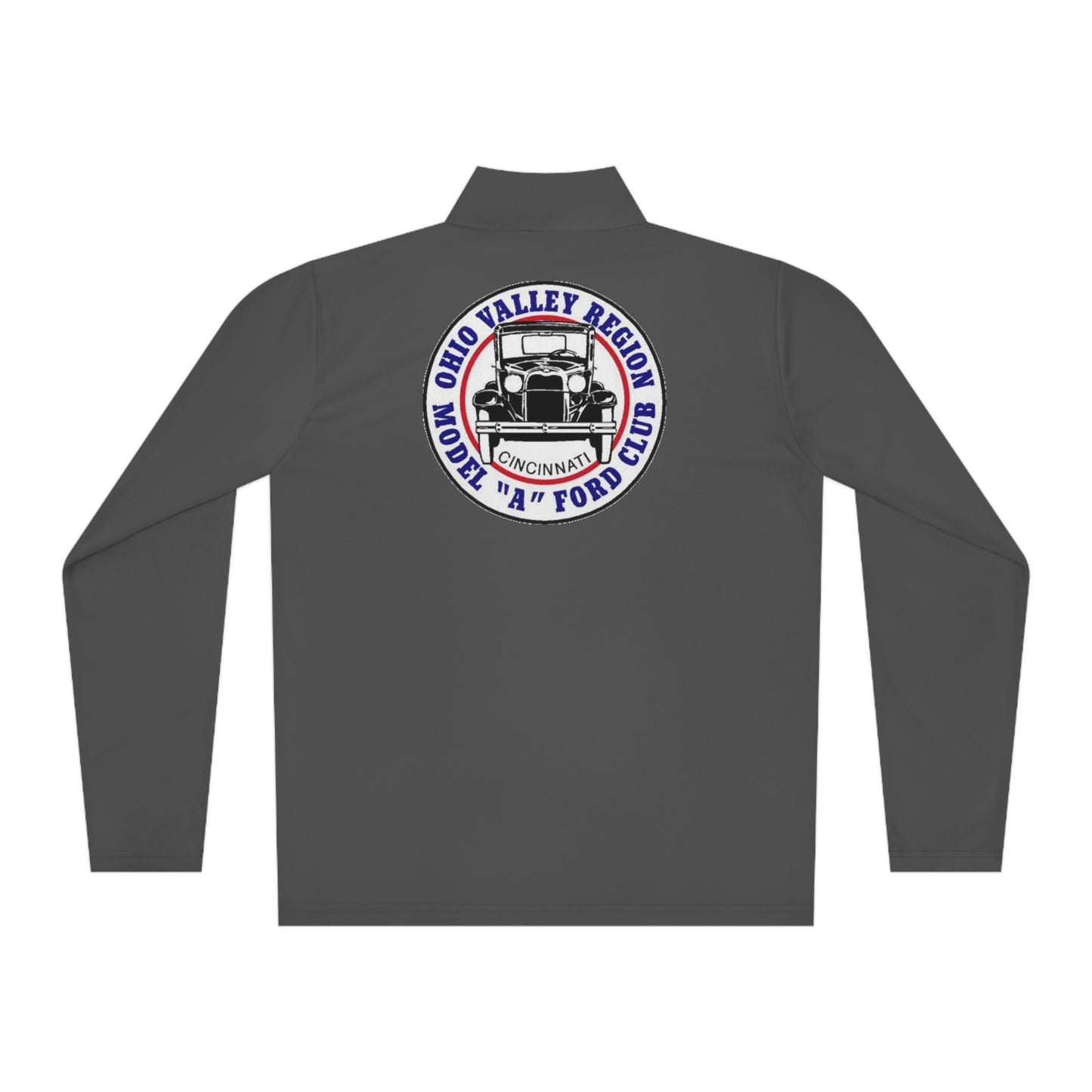 Ohio Valley Region Model A Ford Club (front and back logo) Unisex Quarter-Zip Pullover