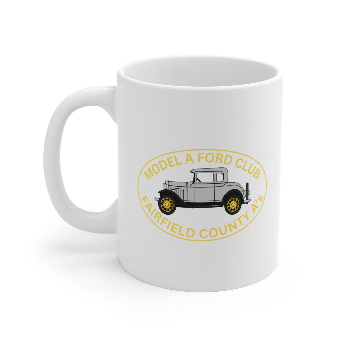 Fairfield County A's Model A Ford Club Coffee Mug — Vintage Car Collector Gift