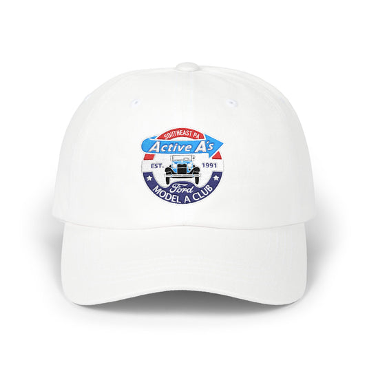 Ford Model A Club Distressed Logo Dad Cap (Embroidered) — Classic Vintage Car Hat