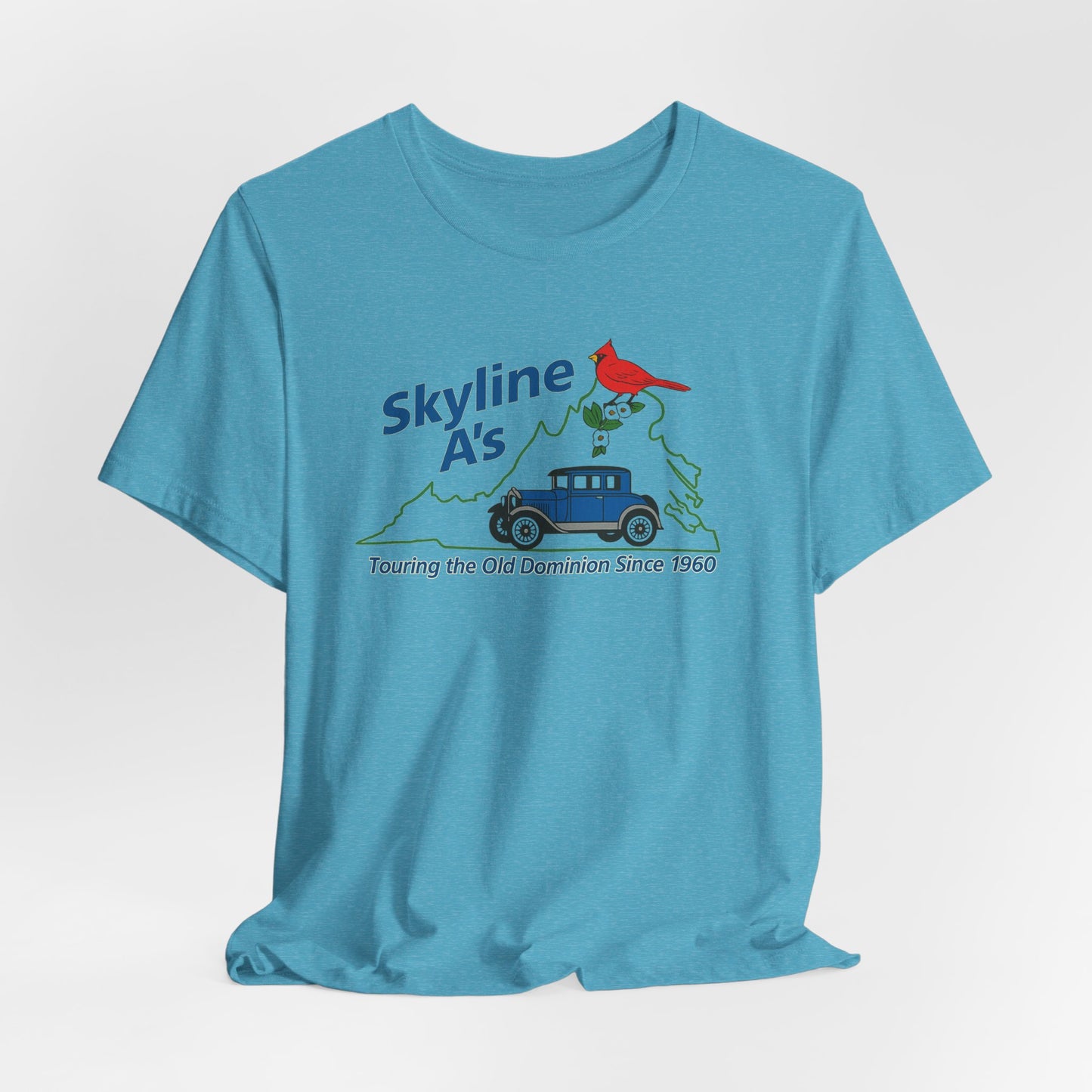 Skyline A's Virginia T‑Shirt — "Touring the Old Dominion Since 1960"
