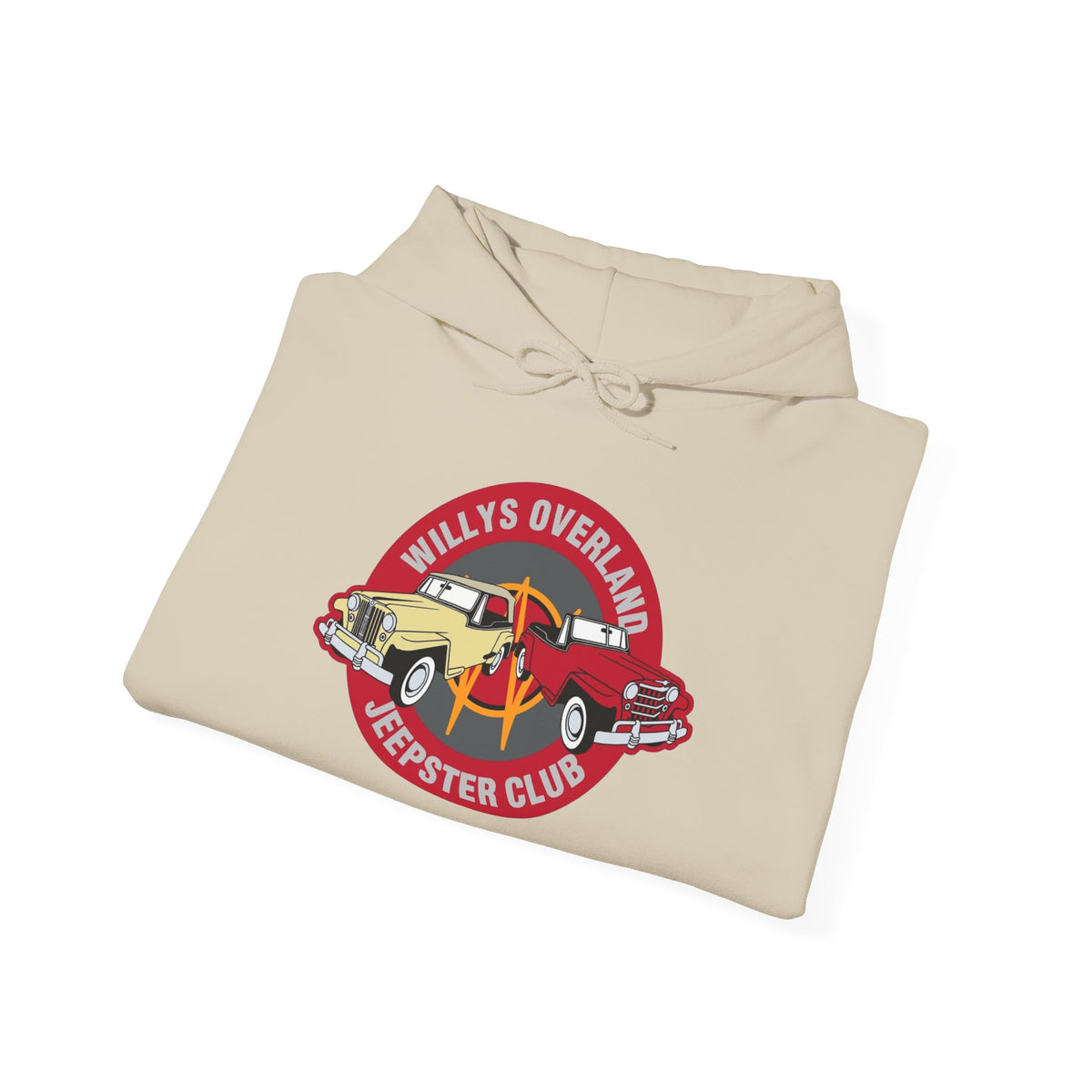 Willys Overland Jeepster Club Hoodie – Unisex Heavy Blend™ Hooded Sweatshirt