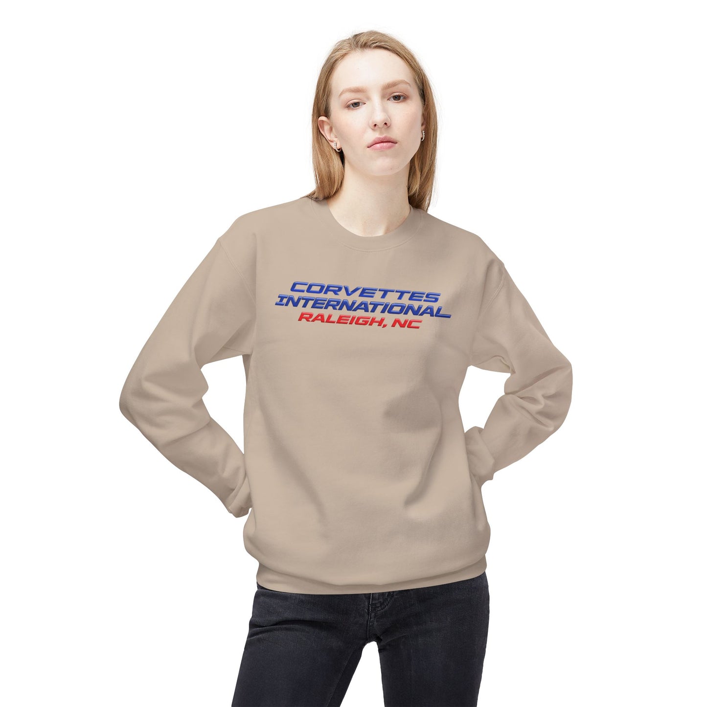 Corvettes International Raleigh, NC Unisex Midweight Softstyle Fleece Crewneck Sweatshirt