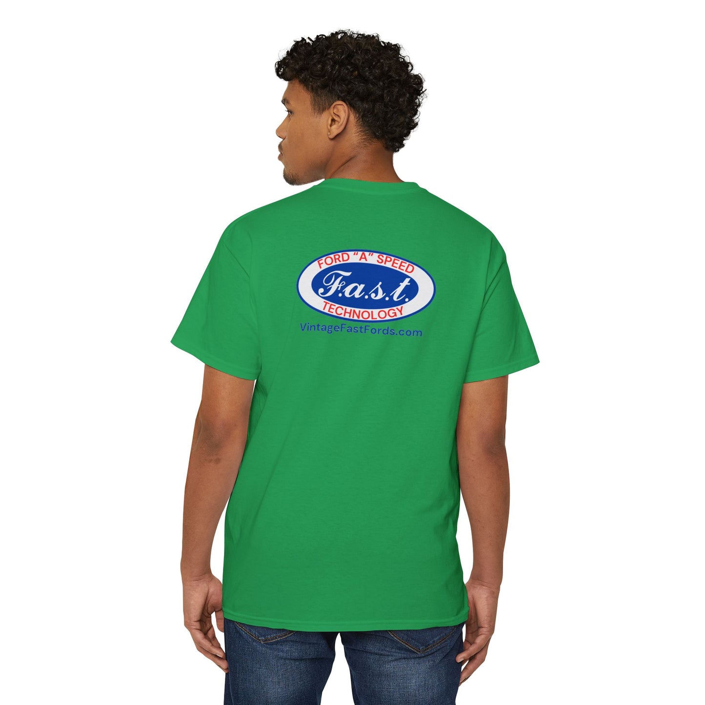 F.A.S.T. Pocket Tee (front and back logo) - Unisex Heavy Cotton T-Shirt