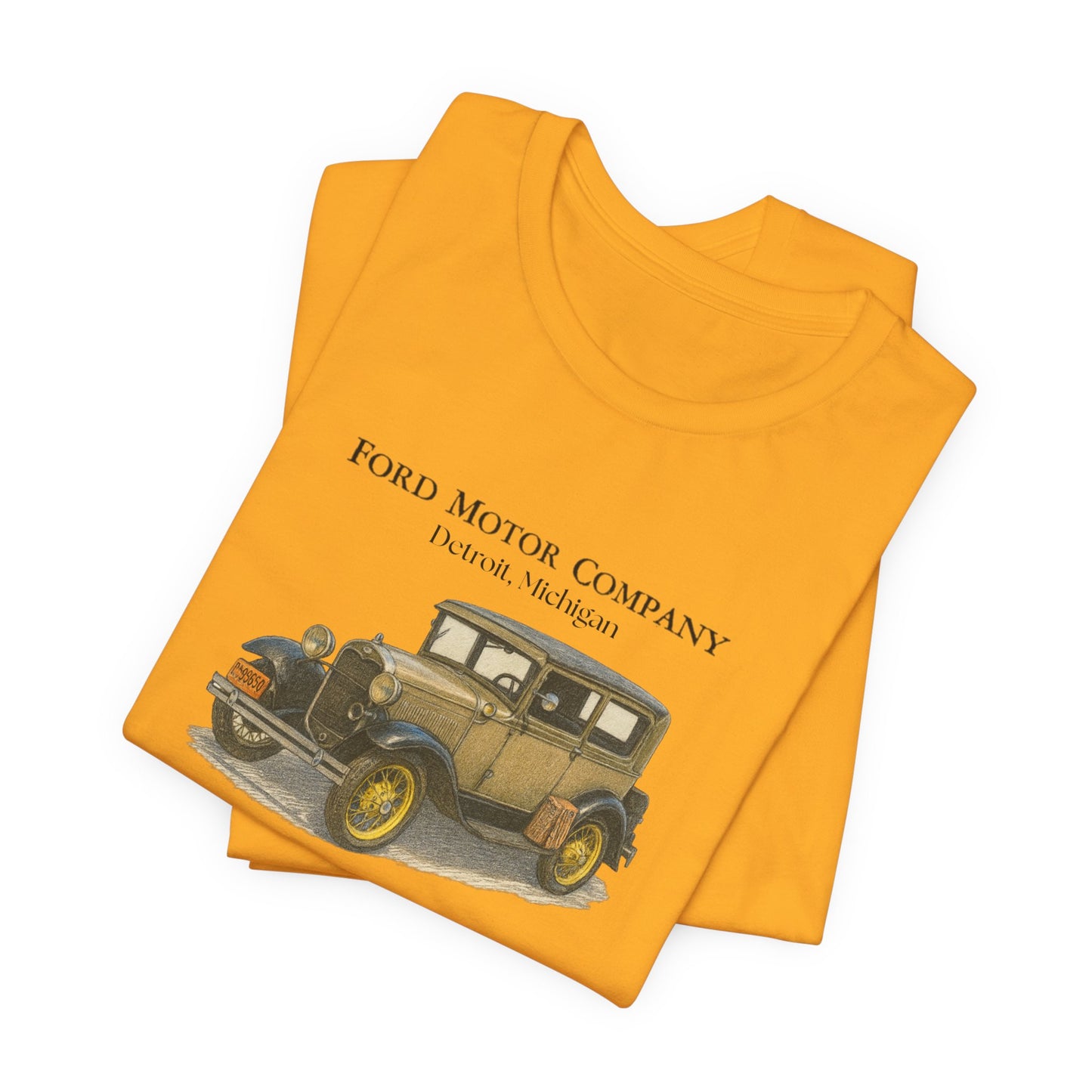 1931 Model A Ford Tudor Sedan Tee – with Gold Coast sleeve logo