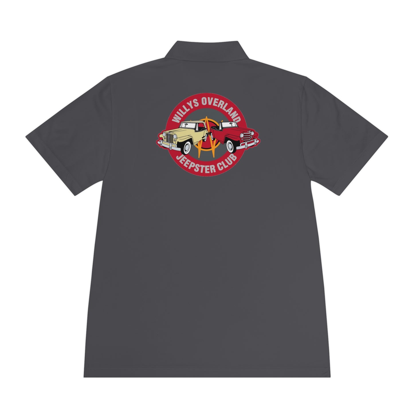 Willys Overland Jeepster Club Polo Shirt — Classic Car Club Printed Logo Polo