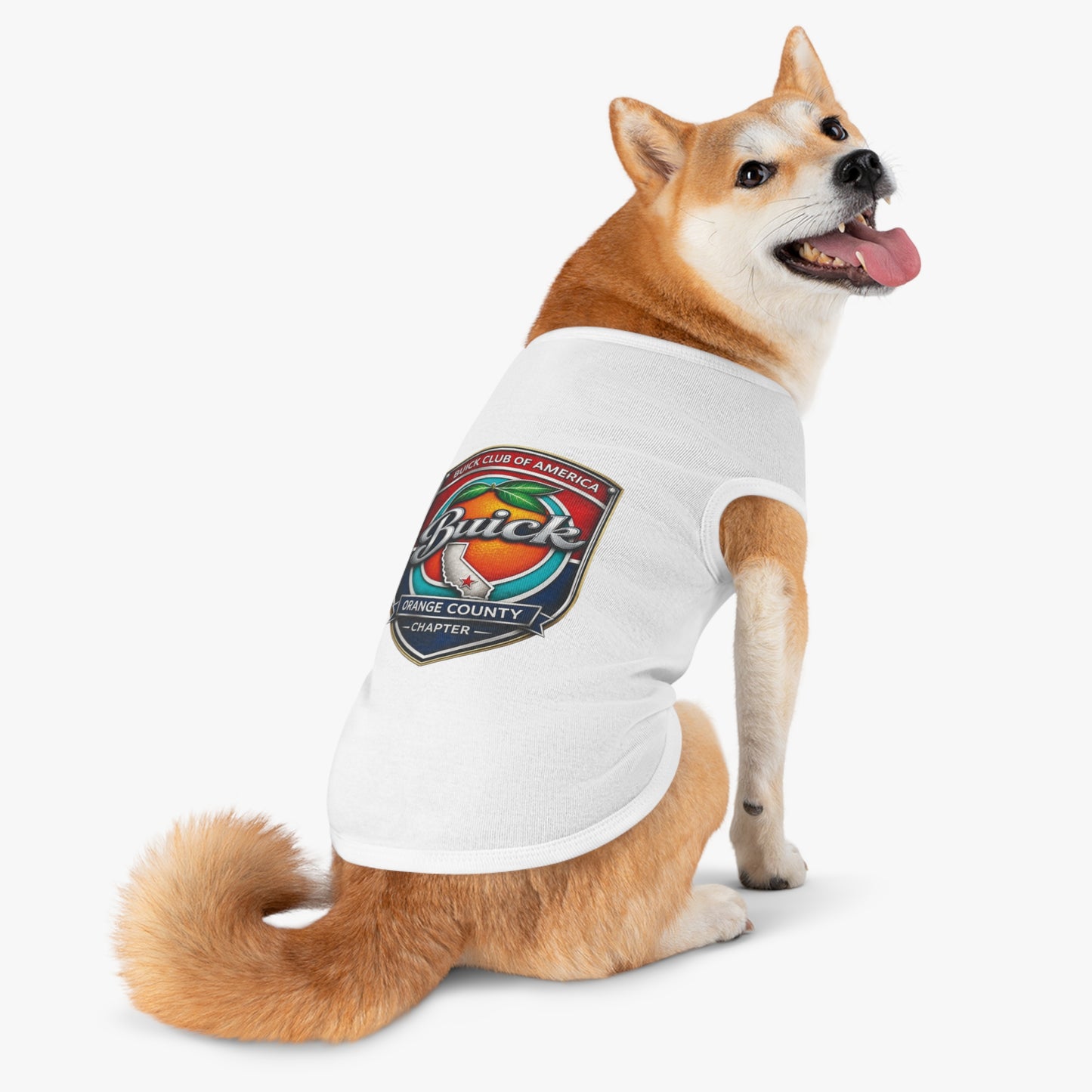 Buick Club of America Orange County Pet Tank Top — Logo Dog Shirt
