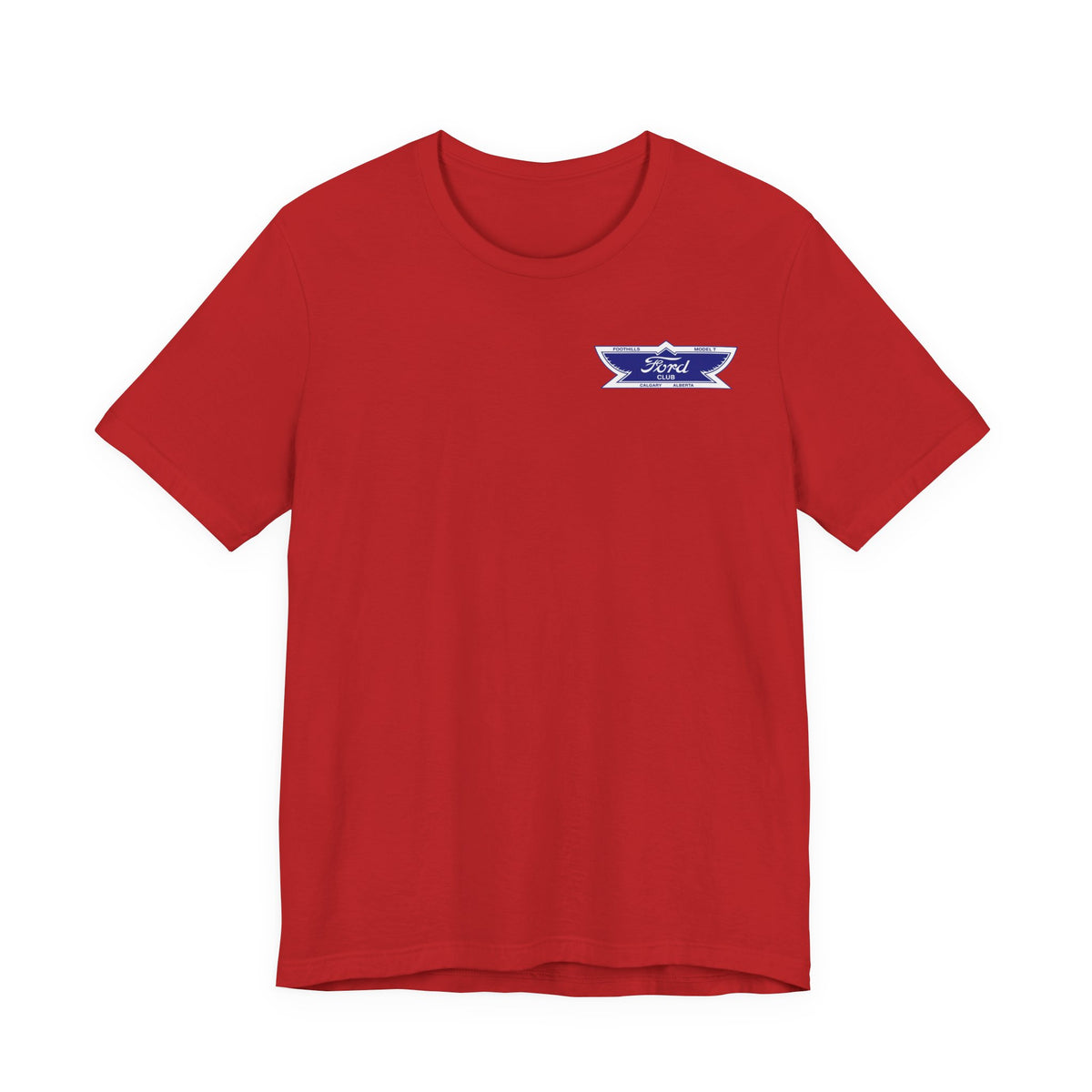 Foothills Model T Club Unisex Soft Tee - Front and Back Logos