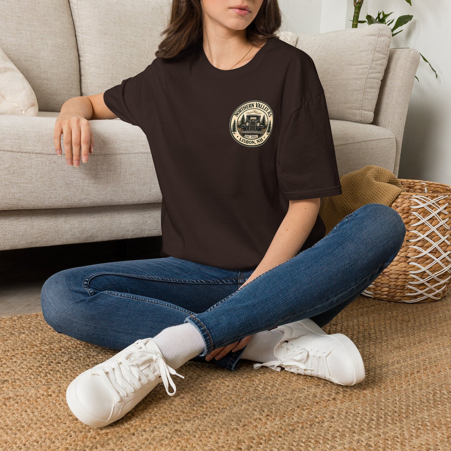 Northern Valley A's Lisbon, NH Vintage Patch T‑Shirt — Front and Back Logo Tee