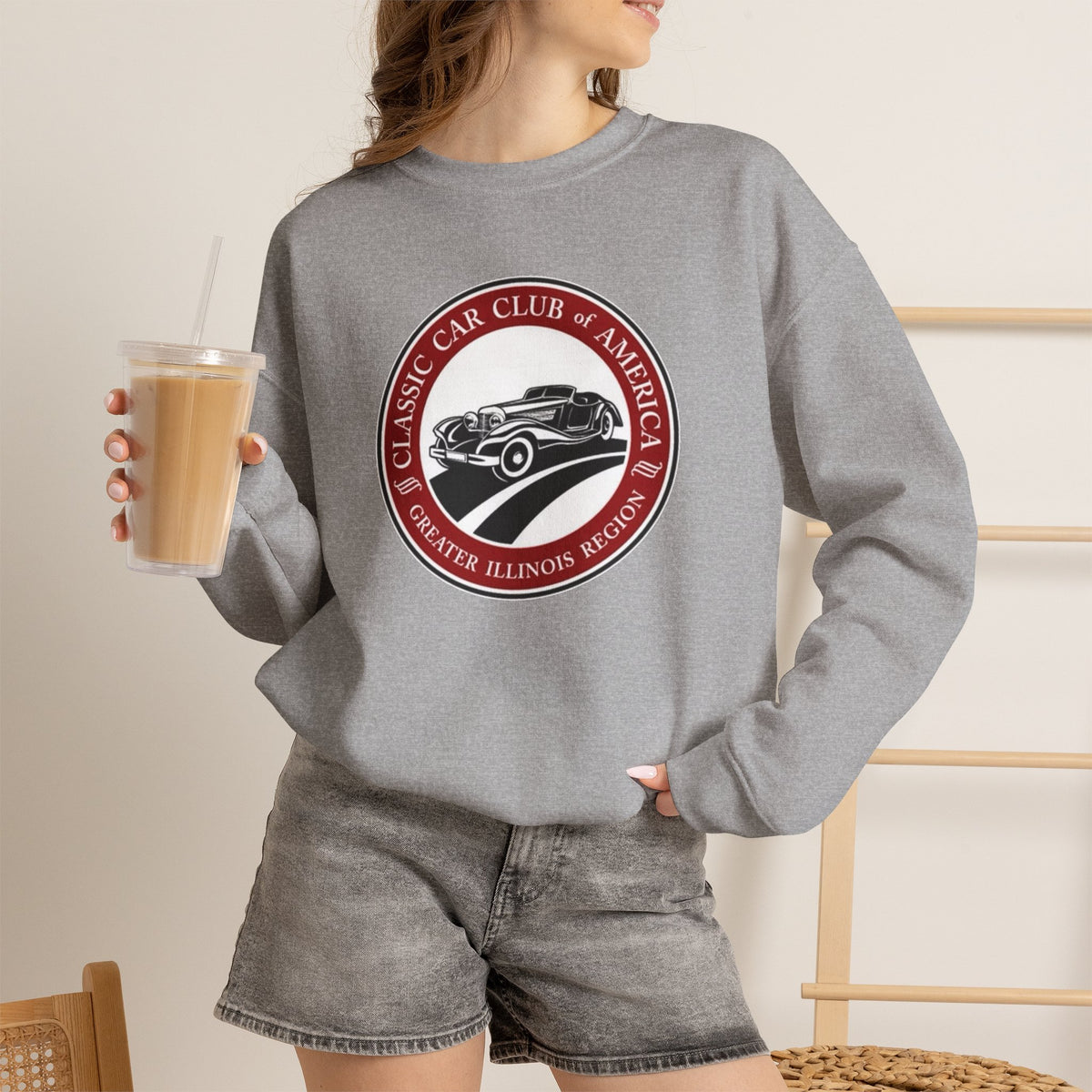 Classic Car Club of America Greater Illinois Region — Unisex Heavy Blend™ Crewneck Sweatshirt