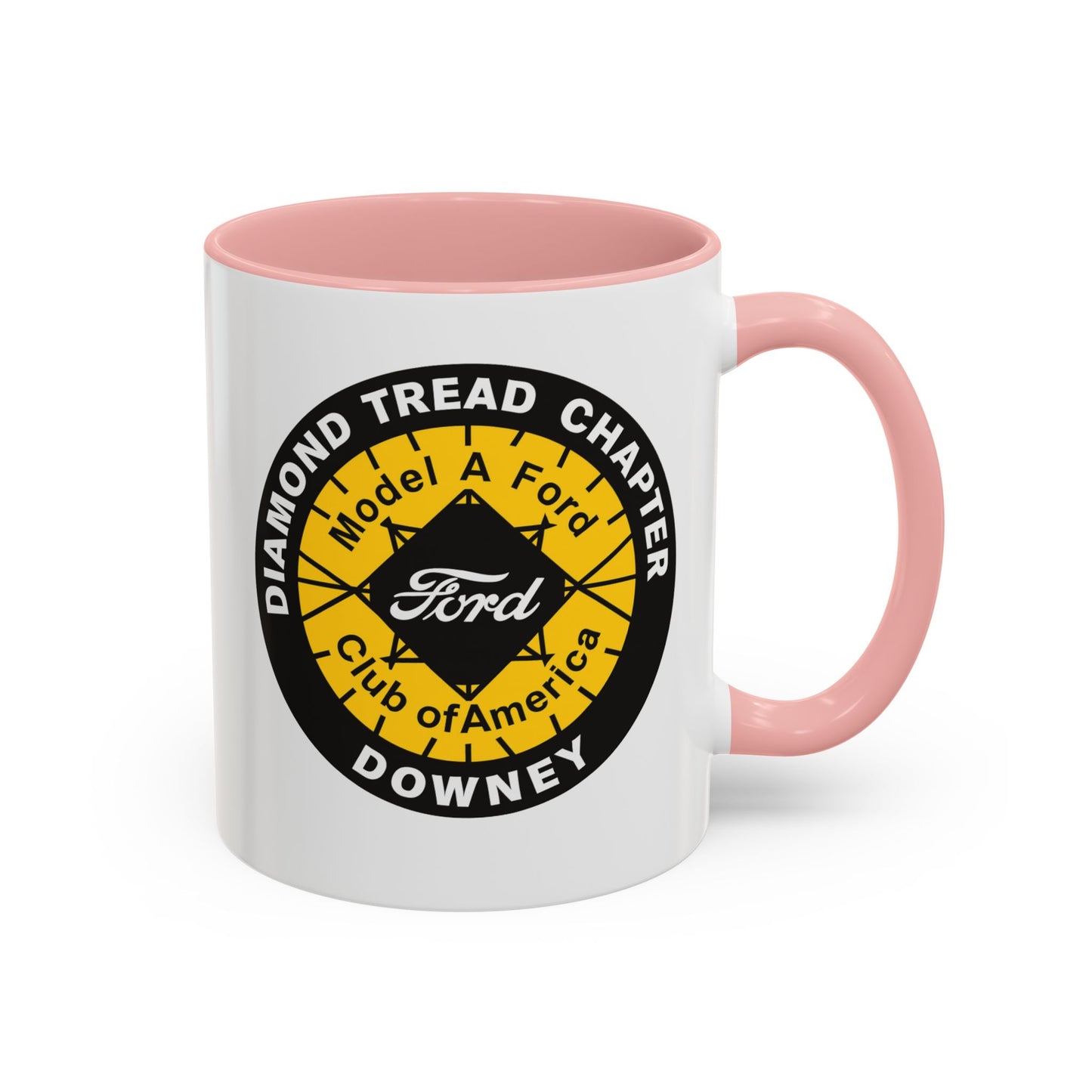 Diamond Tread Chapter Downey Ford Coffee Mug — Model A Ford Club Accent Mug (11/15oz)