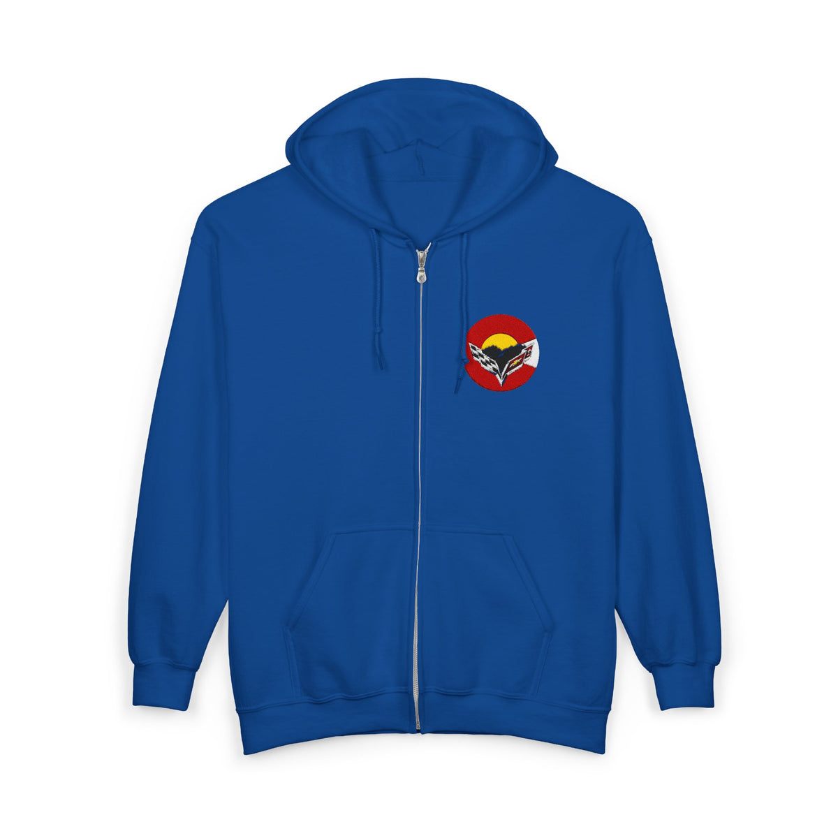 Central Colorado Corvette Club Embroidered Zip Hoodie