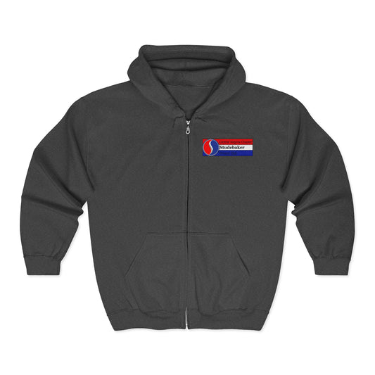 Central Virginia Chapter Studebaker Drivers Club Printed Zip Hoodie — Logo on Front and Back
