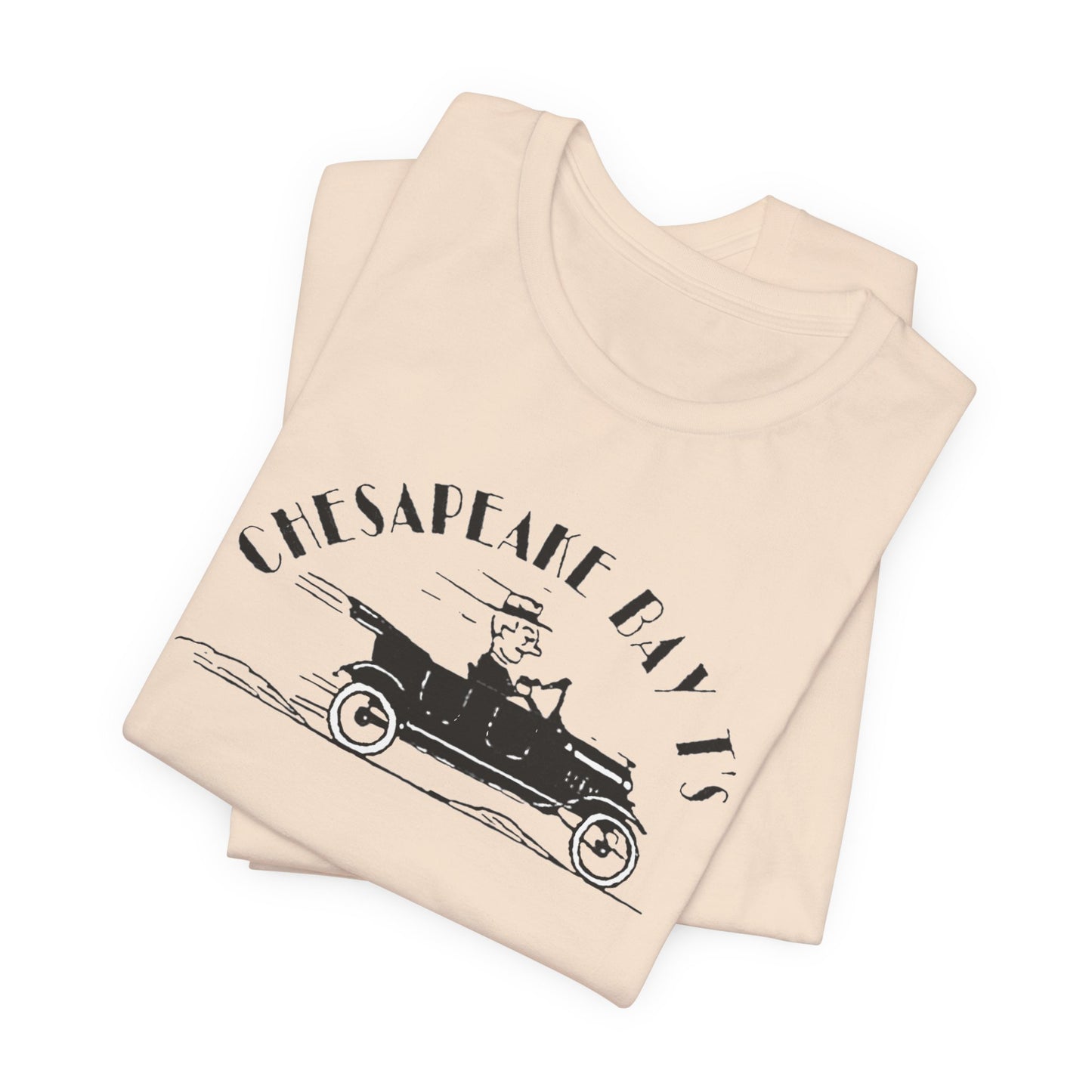 Chesapeake Bay T's Vintage Car Tee — Classic Nautical Coastal Shirt