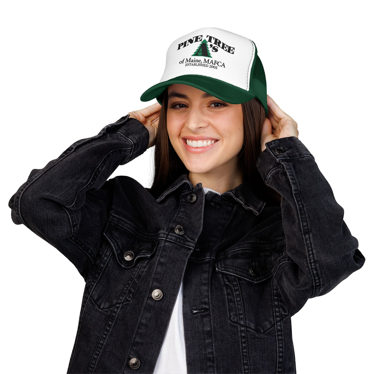 Pine Tree A's of Maine, MAFCA Foam Printed Trucker Hat