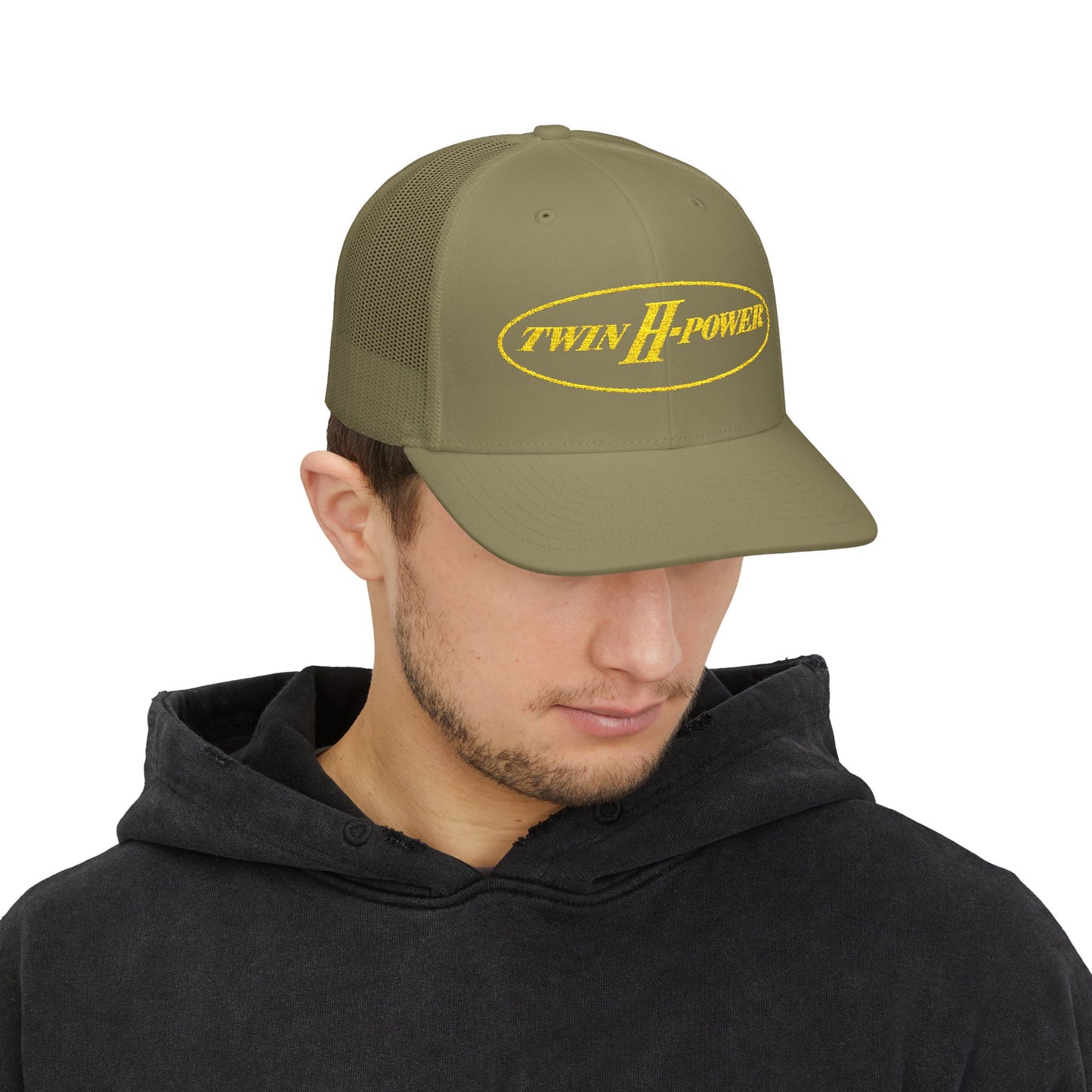 Twin H-Power Embroidered Richardson 112 Trucker Cap