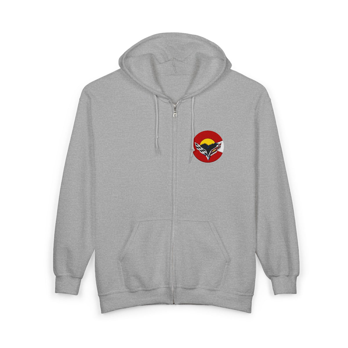 Central Colorado Corvette Club Embroidered Zip Hoodie