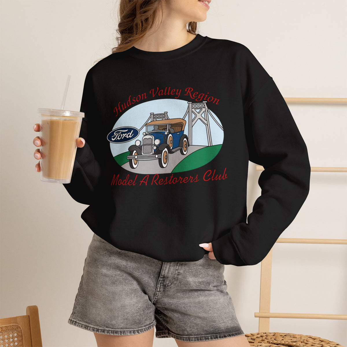 Hudson Valley Region Model A Restorers Club Unisex Heavy Blend™ Crewneck Sweatshirt