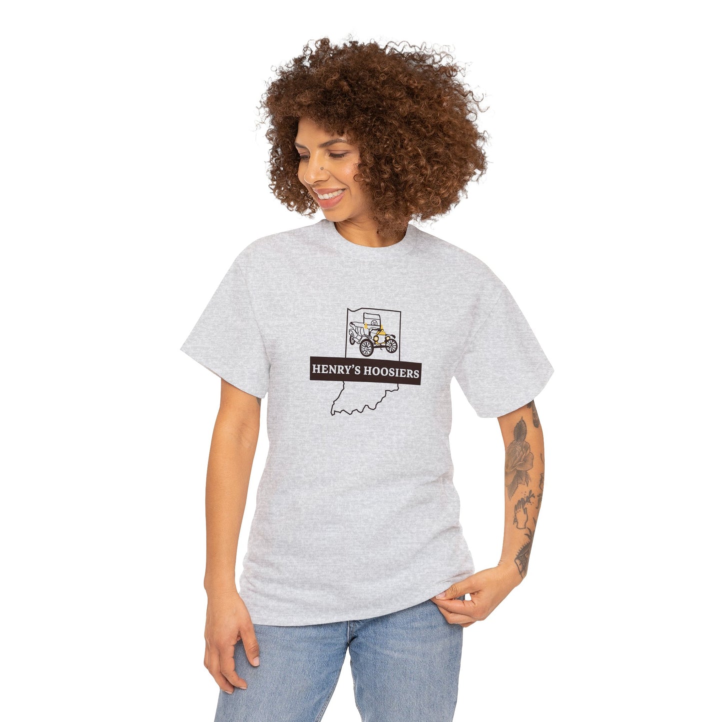 Henry's Hoosiers Model T Club Unisex Heavy Cotton Tee