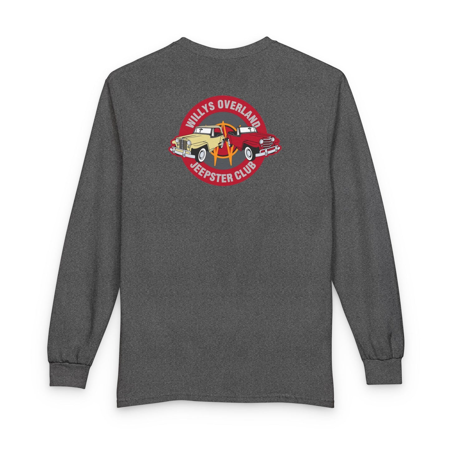 Willys Overland Jeepster Club Long Sleeve Tee - Front and Back Logos