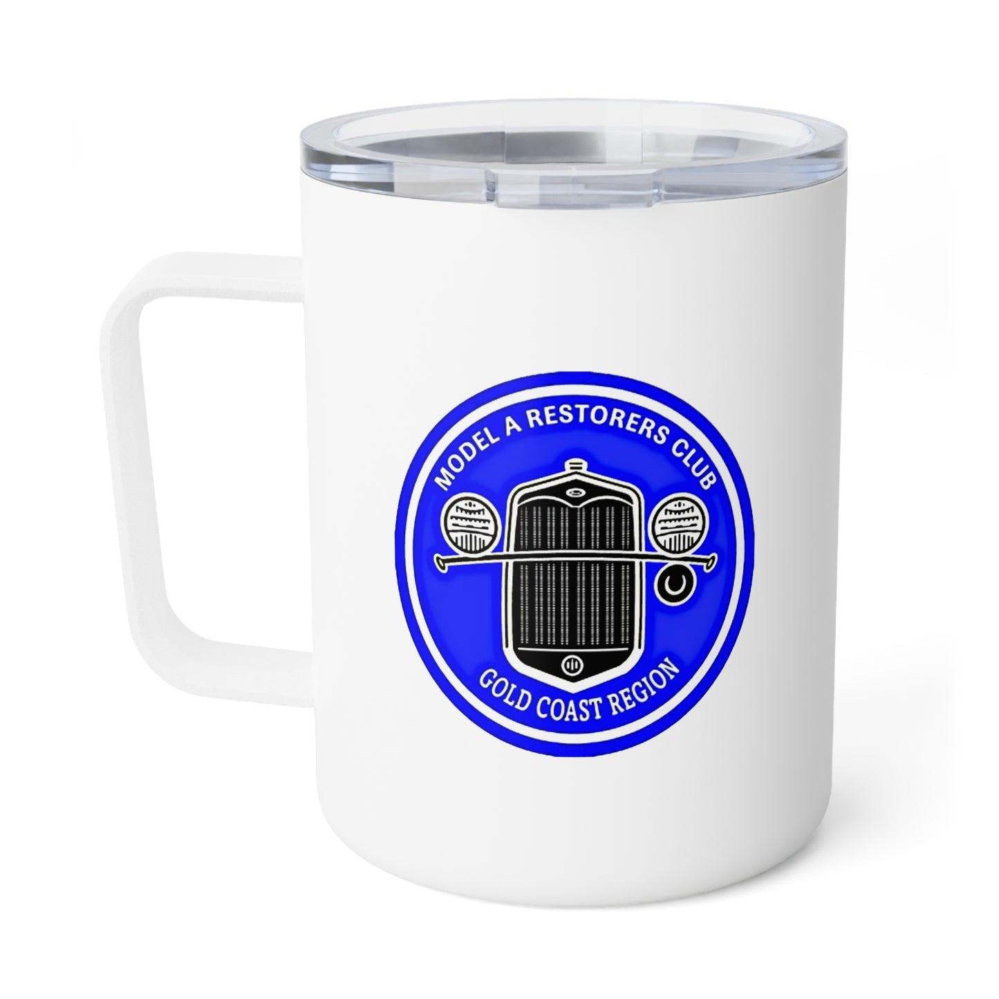 Gold Coast Region Model A Restorers Club 10oz Insulated Coffee Mug — Travel Tumbler