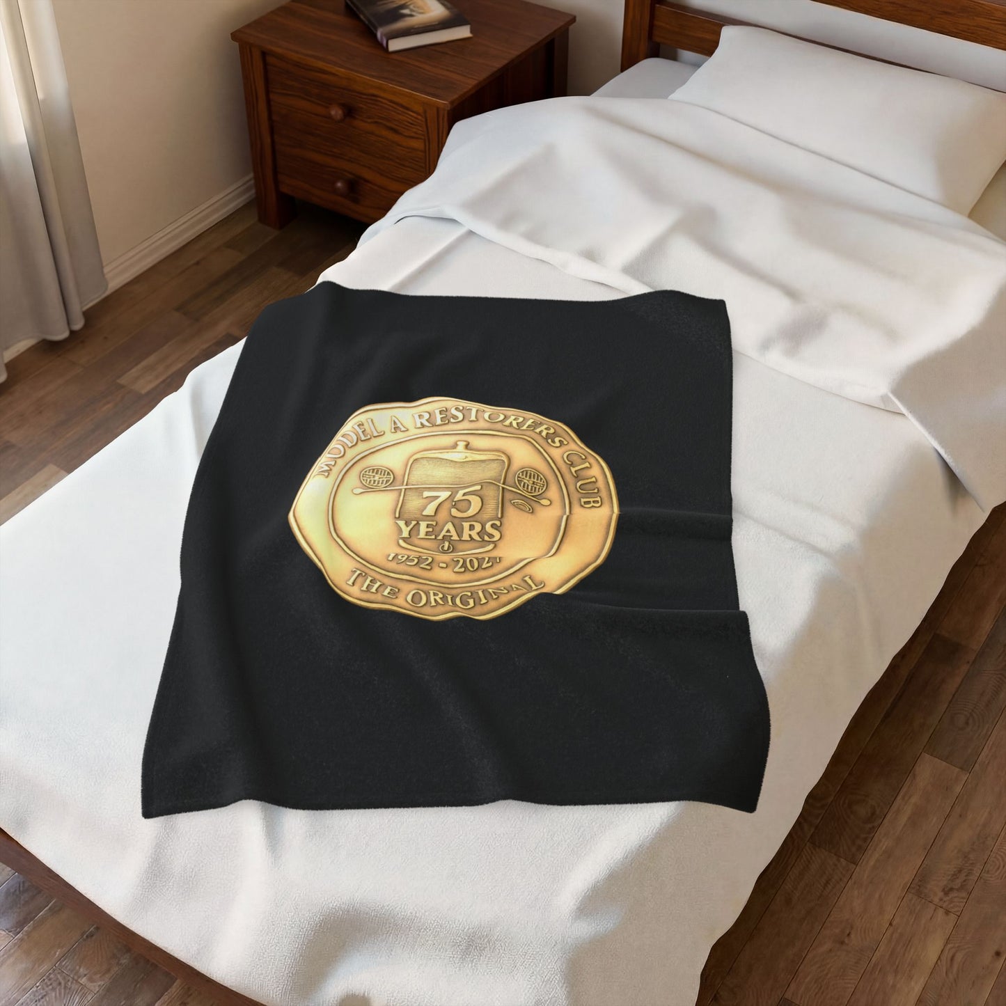 75 Years Model A Restorer's Club Commemorative Throw — Velveteen Plush Blanket